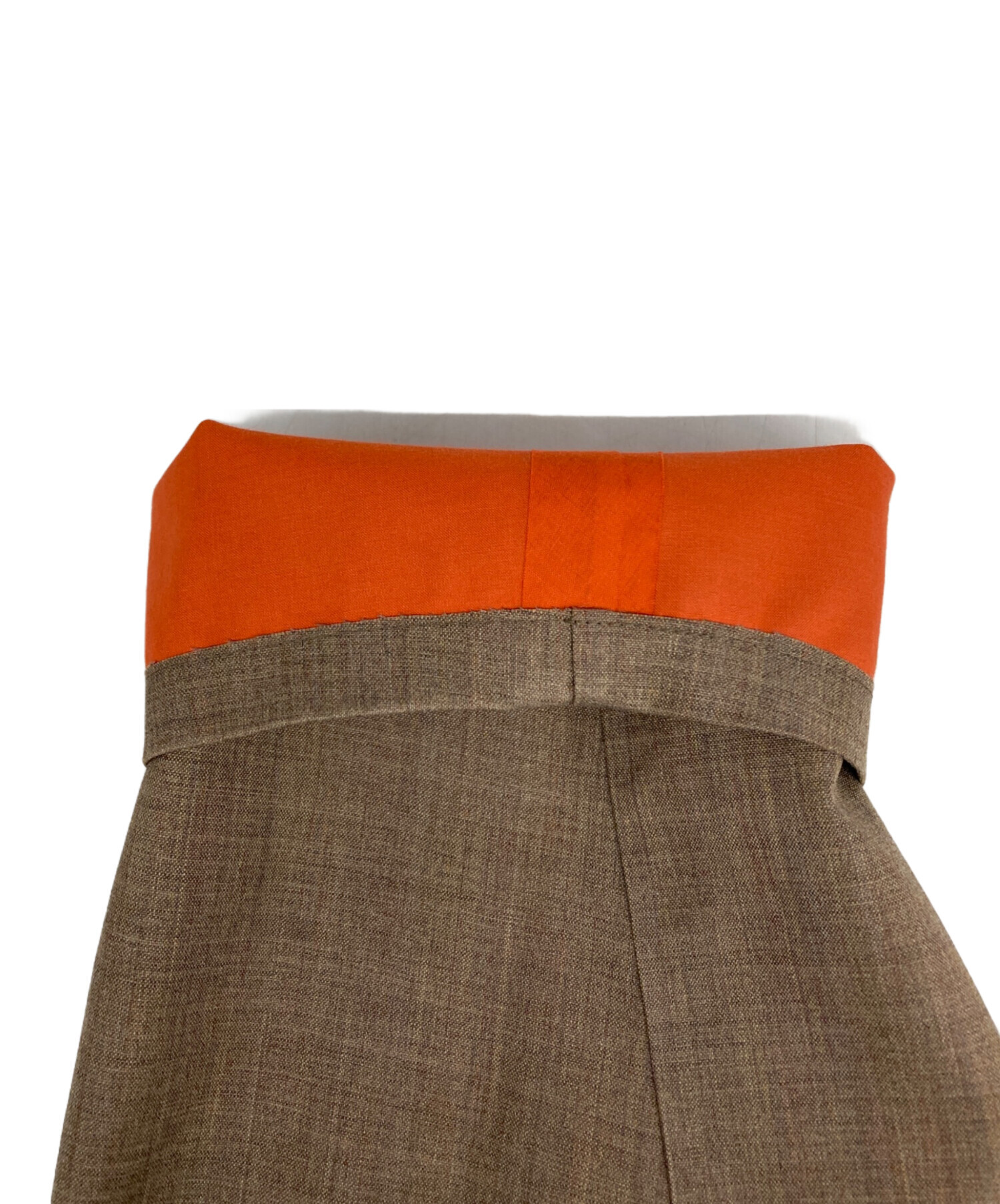 マッキントッシュ ステンカラーコート ゴム引き ブラウン オレンジ 38