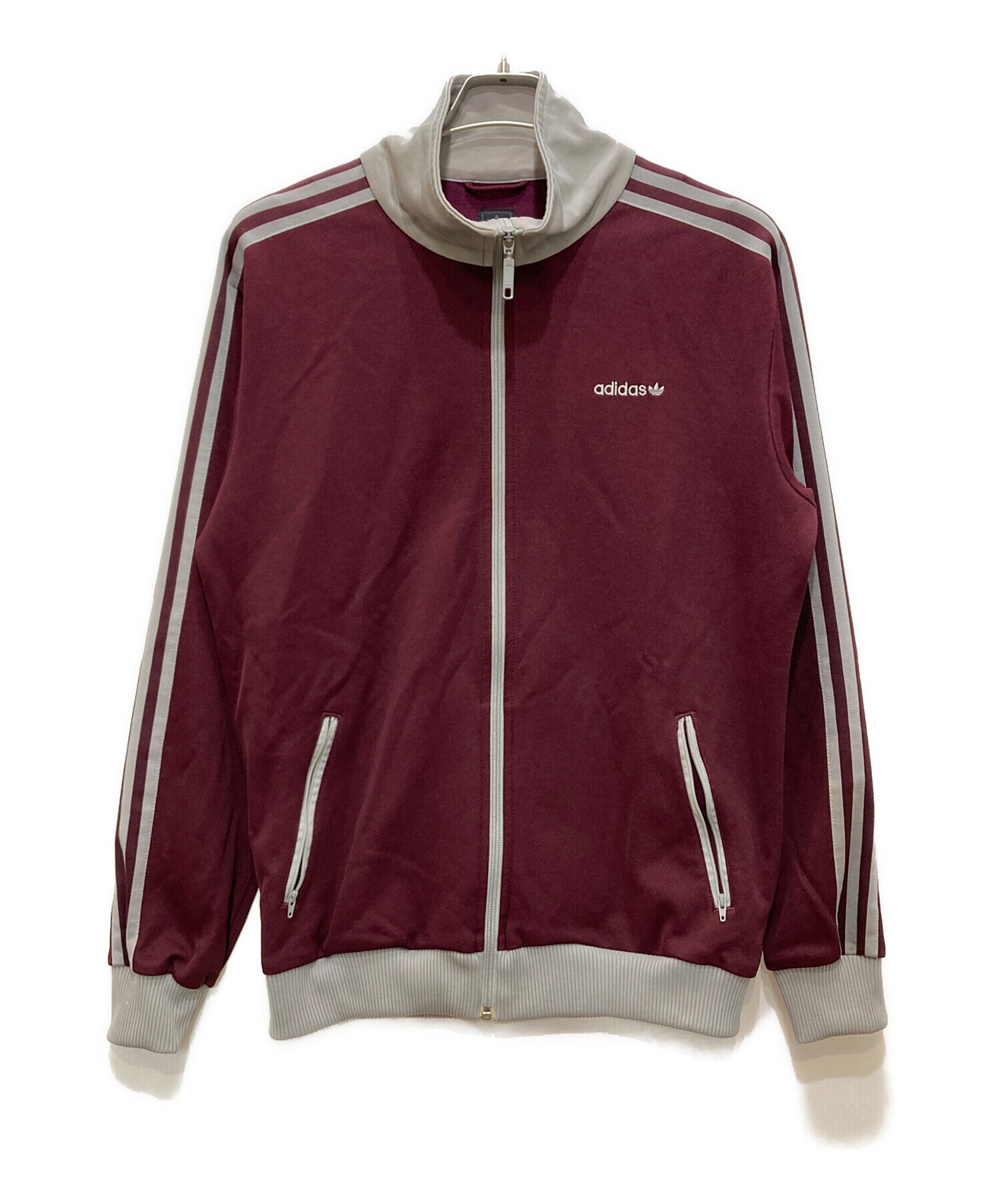 中古・古着通販】adidas (アディダス) トラックジャケット ボルドー 