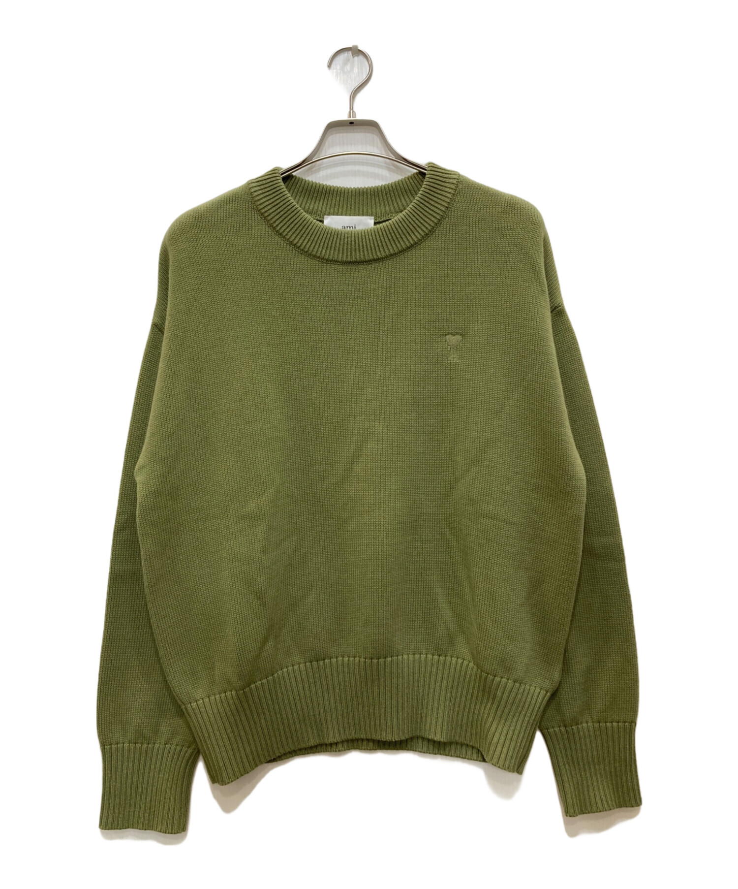Ami ニット グリーン ami paris アミパリス グリーン カーディガン