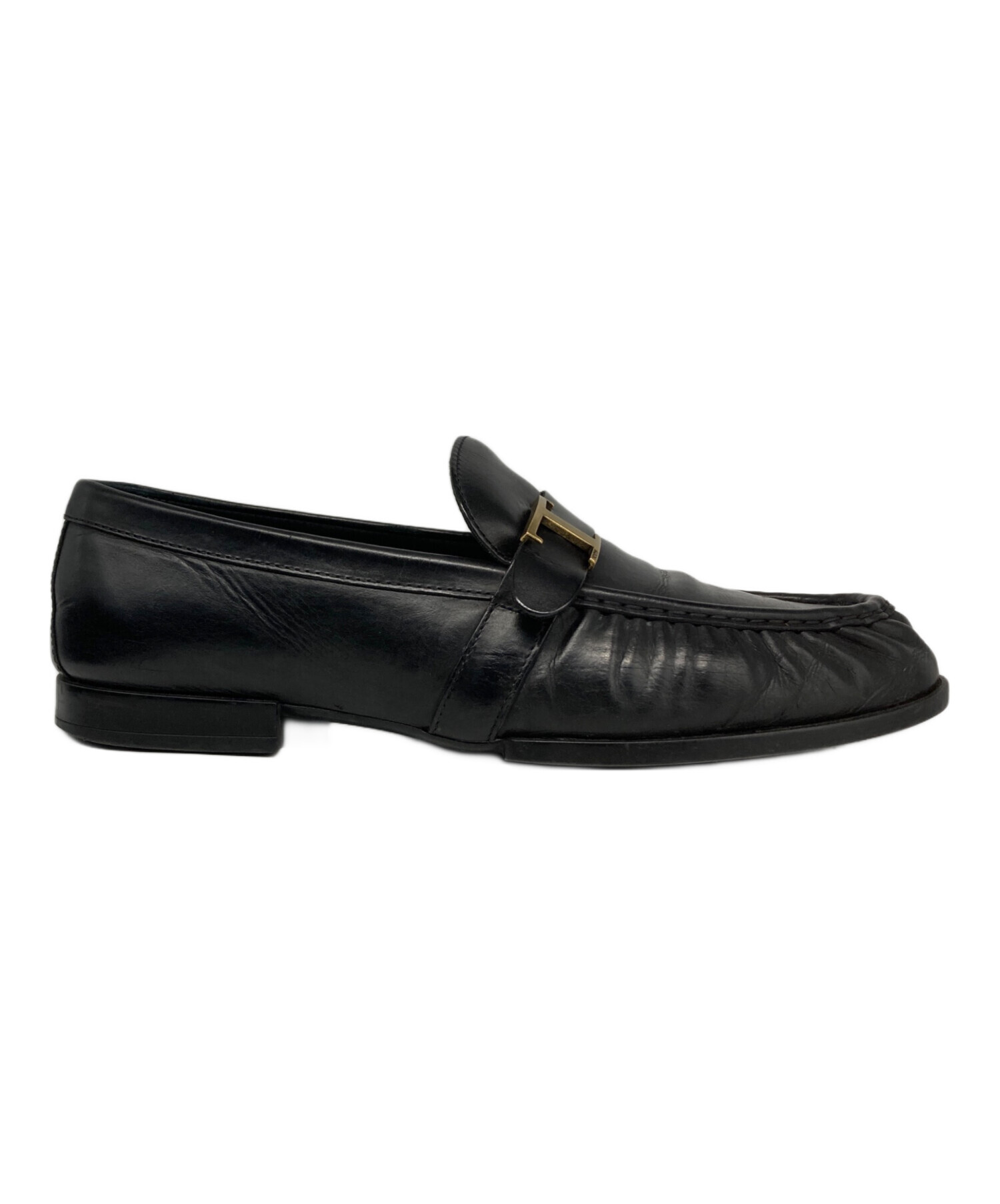 中古・古着通販】TOD'S (トッズ) ダブルTローファー ブラック サイズ:7