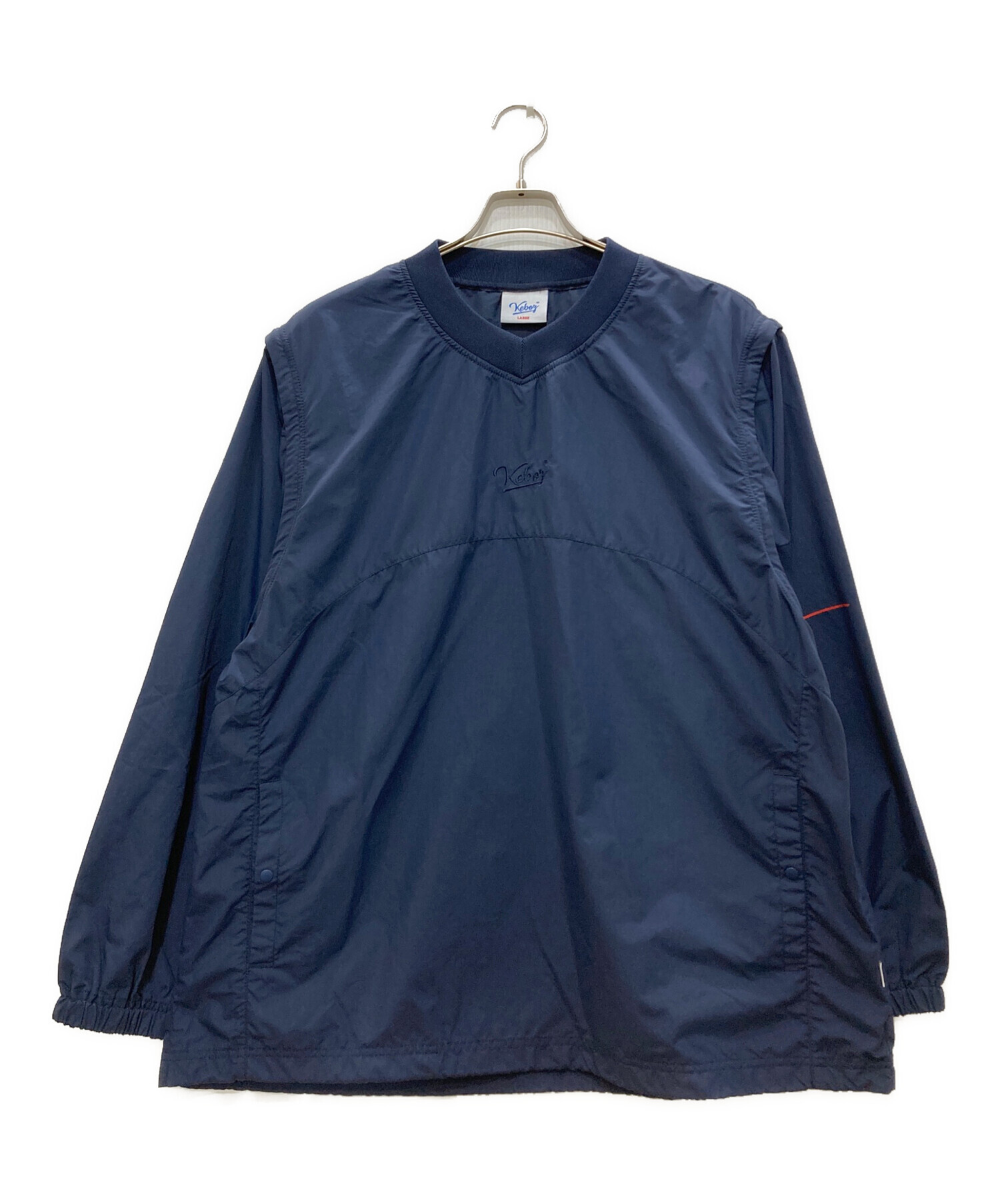 中古・古着通販】KEBOZ (ケボズ) ナイロンプルオーバー ネイビー 