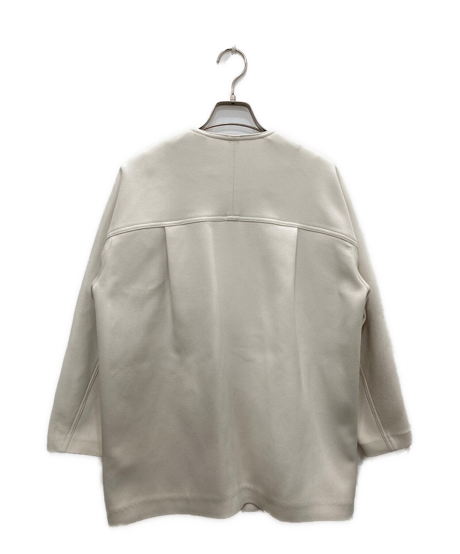 【4/24まで】未使用ユナイテッドアローズ ツイルノーカラーミドルコートホワイト 中古・古着通販】UNITED ARROWS TOKYO (ユナイテッドアローズ