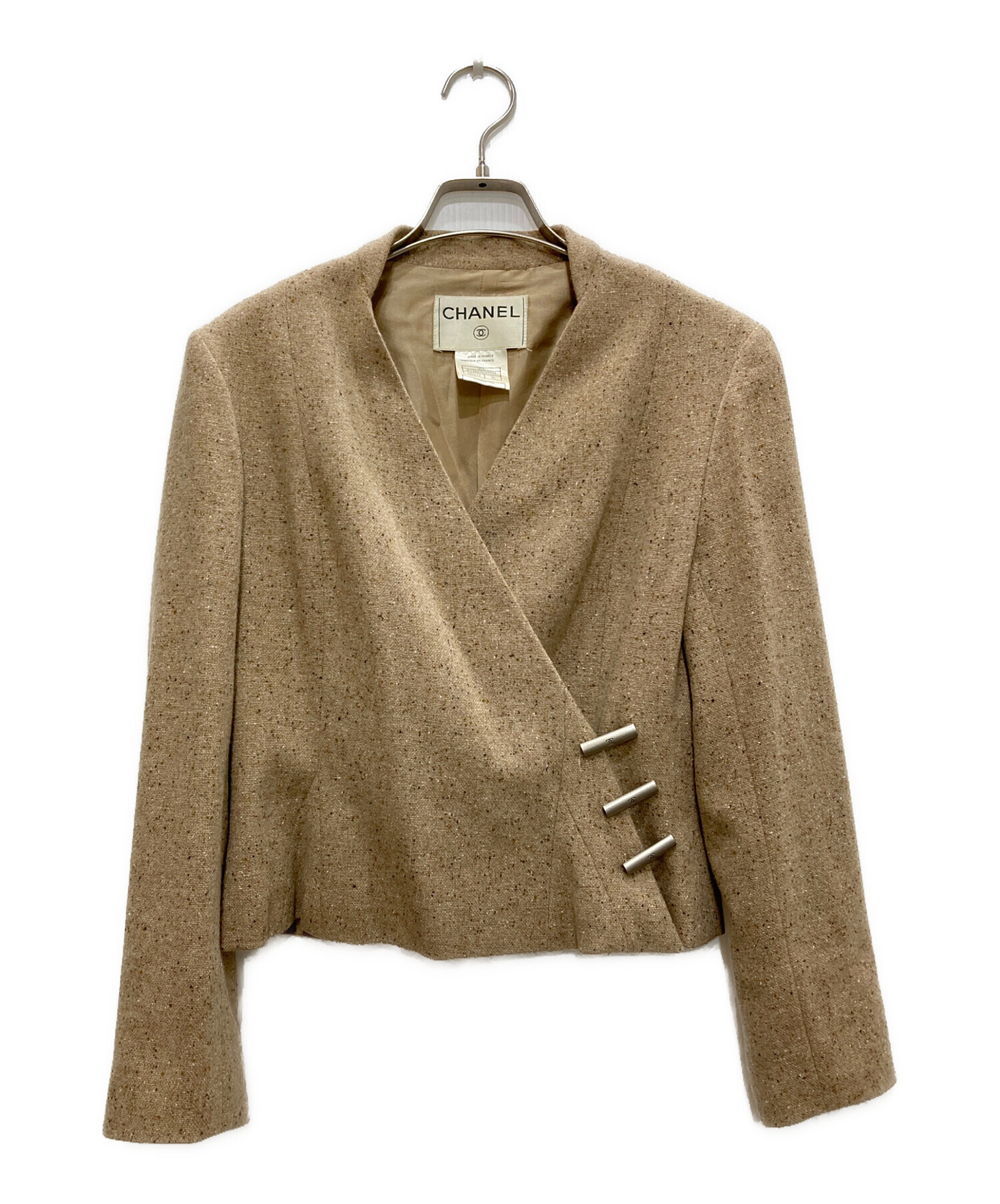 シャネル　カシミヤジャケット 中古・古着通販】CHANEL (シャネル) カシミヤ100％ ジャケット