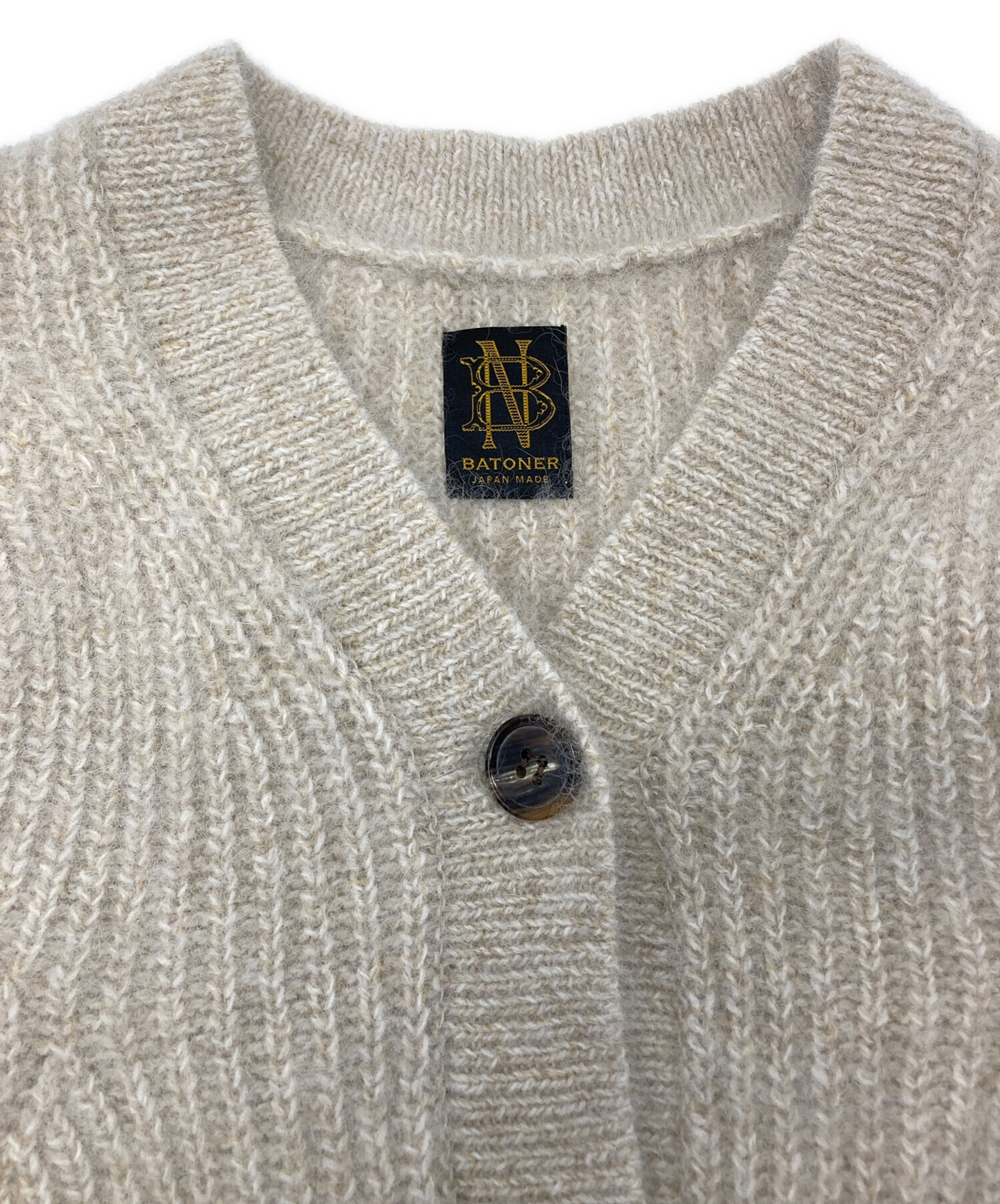 中古・古着通販】BATONER (バトナ―) FOX-WOOL CARDIGAN/フォックス 