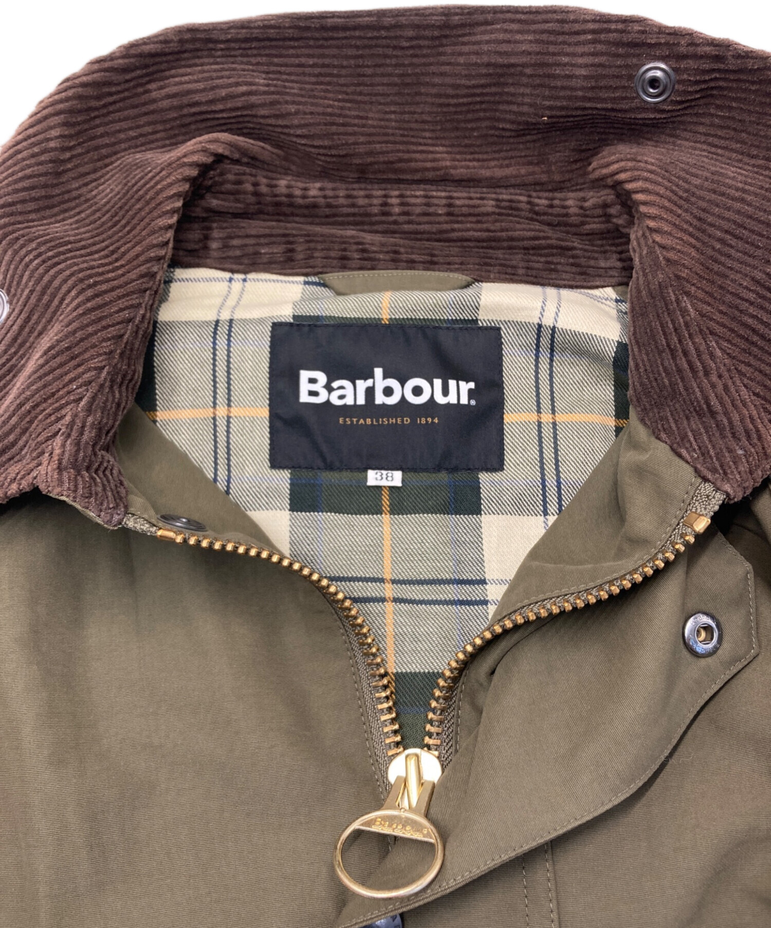 中古・古着通販】Barbour (バブアー) ノンオイルドジャケット カーキ