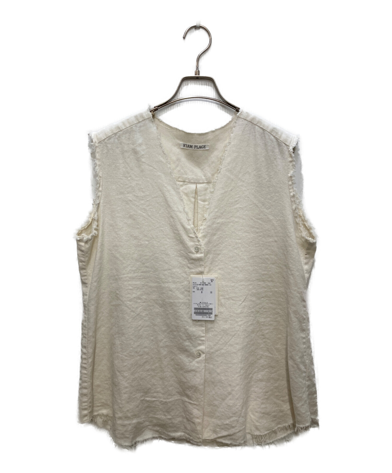 Plage R'IAM lacyトップス　プラージュ　リアム 中古・古着通販】R'IAM PLAGE (リアム プラージュ) シルクネップシャツ