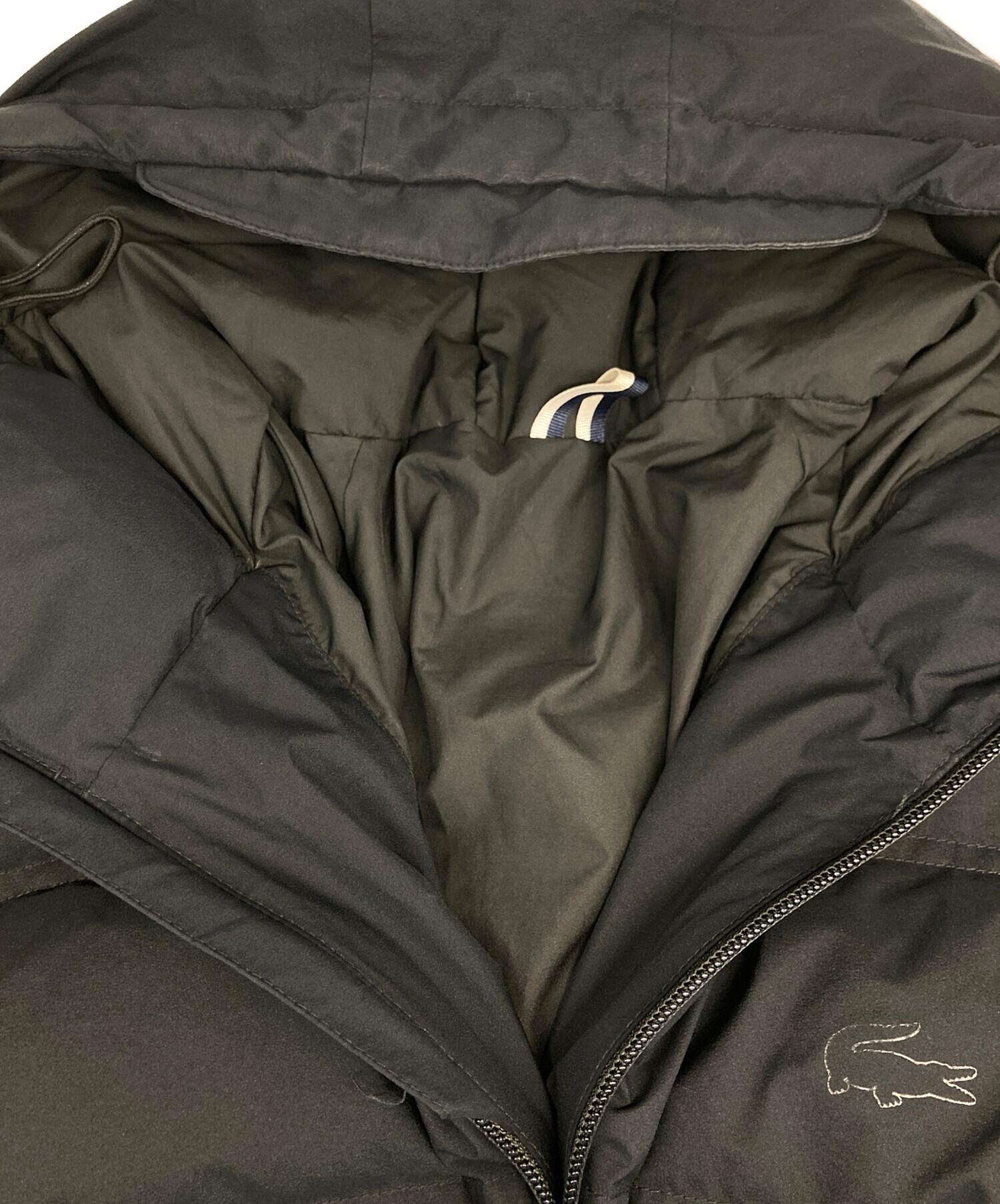 中古・古着通販】LACOSTE (ラコステ) ダウンジャケット ブラック 