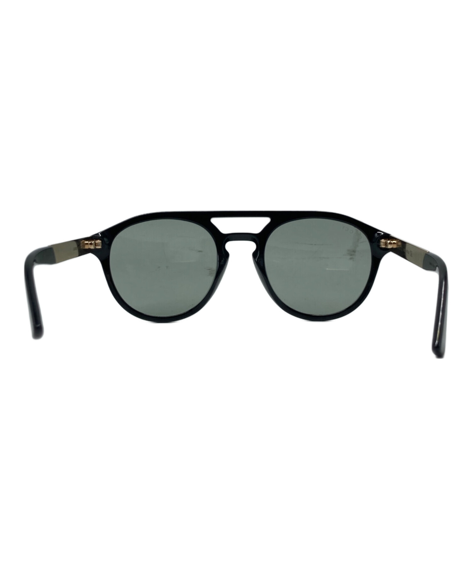 中古・古着通販】GUCCI (グッチ) サングラス ブラック×ゴールド サイズ