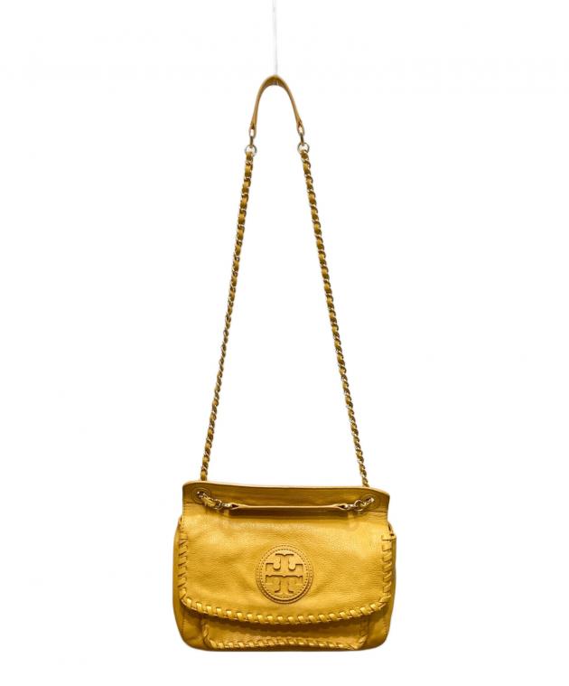 【希少】トリーバーチ ハラコ バッグ マスタードイエロー ビッグバックル Tory Burch - 【希少】トリーバーチ ハラコ バッグ マスタードイエロー