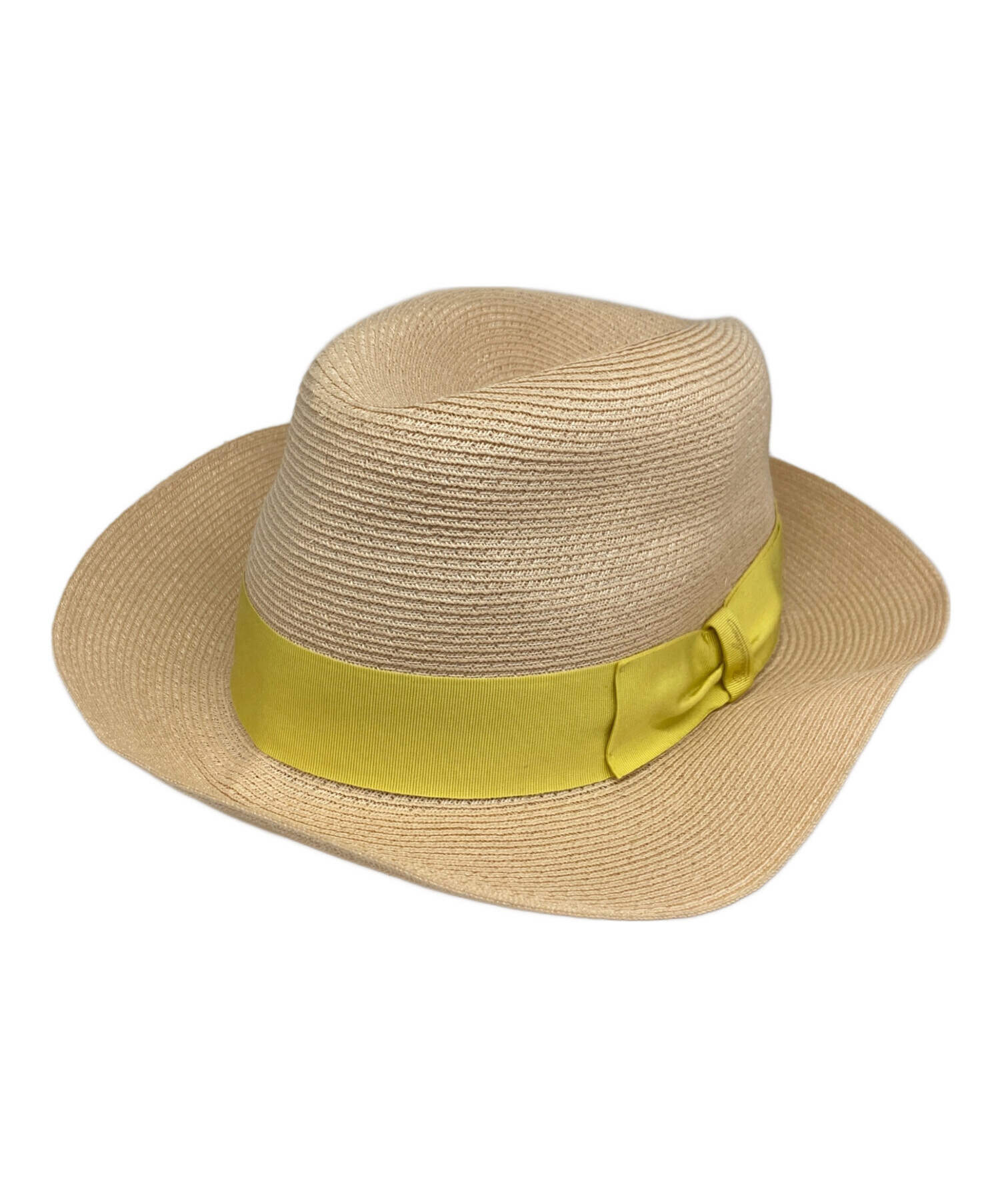 Borsalino ベージュ ストローハット Borsalino ベージュ ストローハット