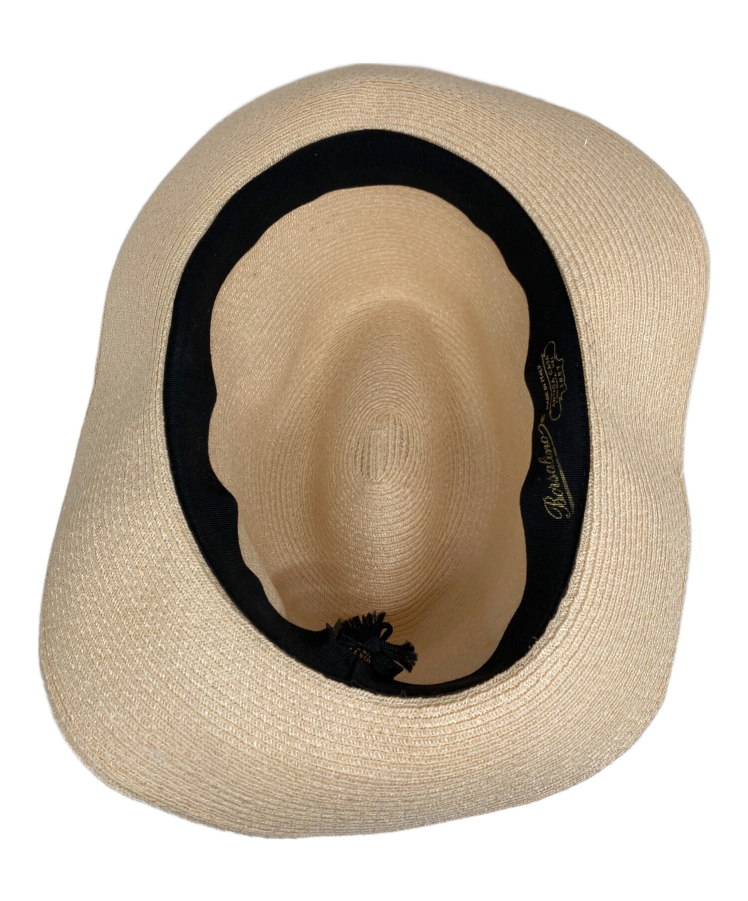 Borsalino ベージュ ストローハット 中古・古着通販】BORSALINO (ボルサリーノ) ストローハット ベージュ