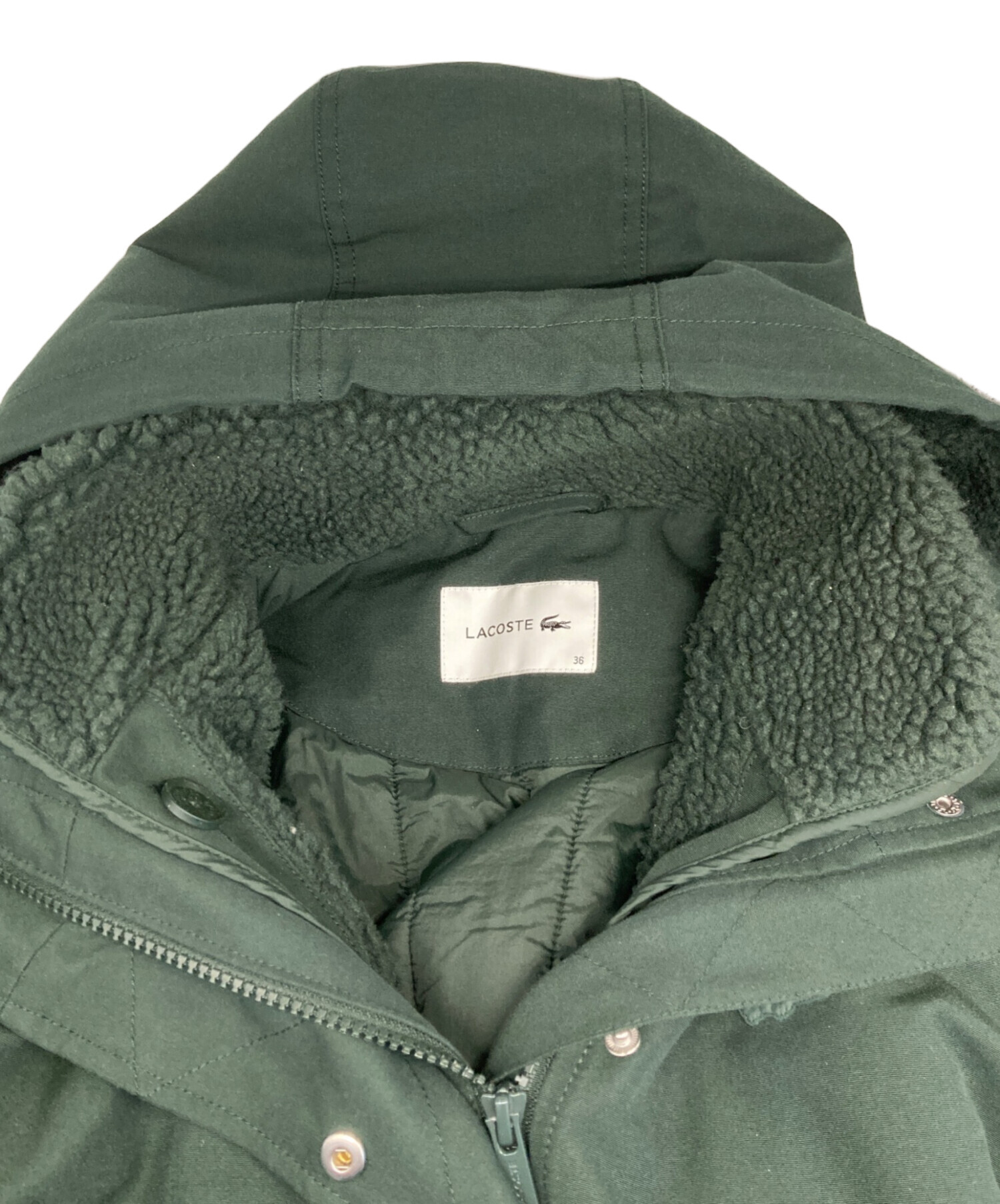 中古・古着通販】LACOSTE (ラコステ) ライナー付コート グリーン 