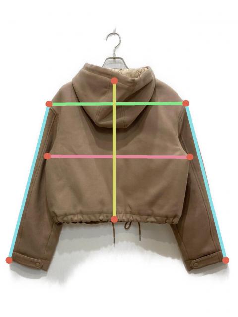 中古・古着通販】theory (セオリー) フーデッドジャケット ベージュ