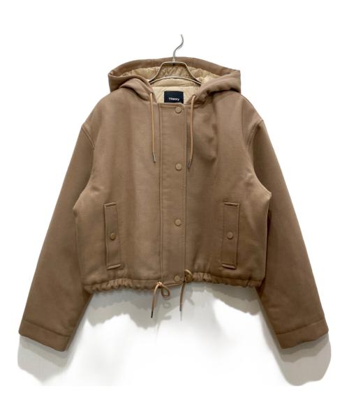 中古・古着通販】theory (セオリー) フーデッドジャケット ベージュ