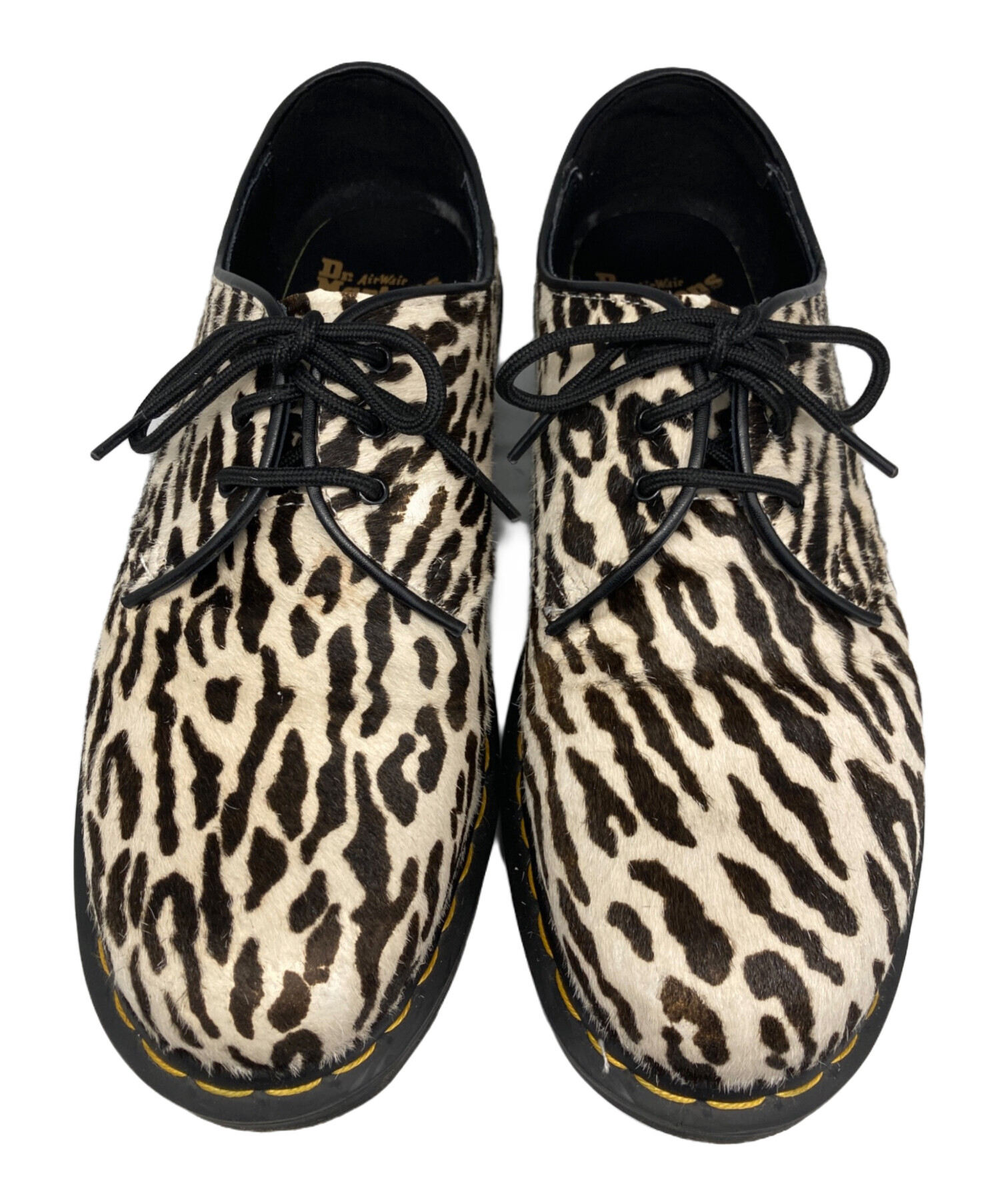 Dr. Martens WACKO MARIA コラボ レオパード 白黒 Dr. Martens x Wacko Maria Leopard Print 1461 Oxfords | Hypebae