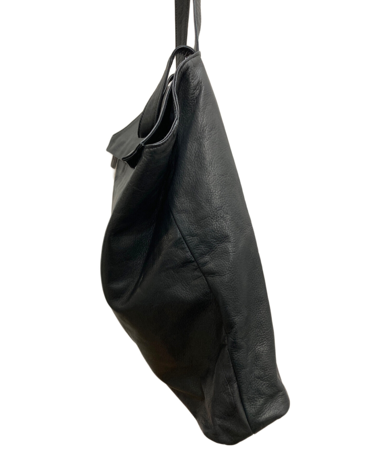 中古・古着通販】YOHJI YAMAMOTO (ヨウジヤマモト) レザーハンドバッグ