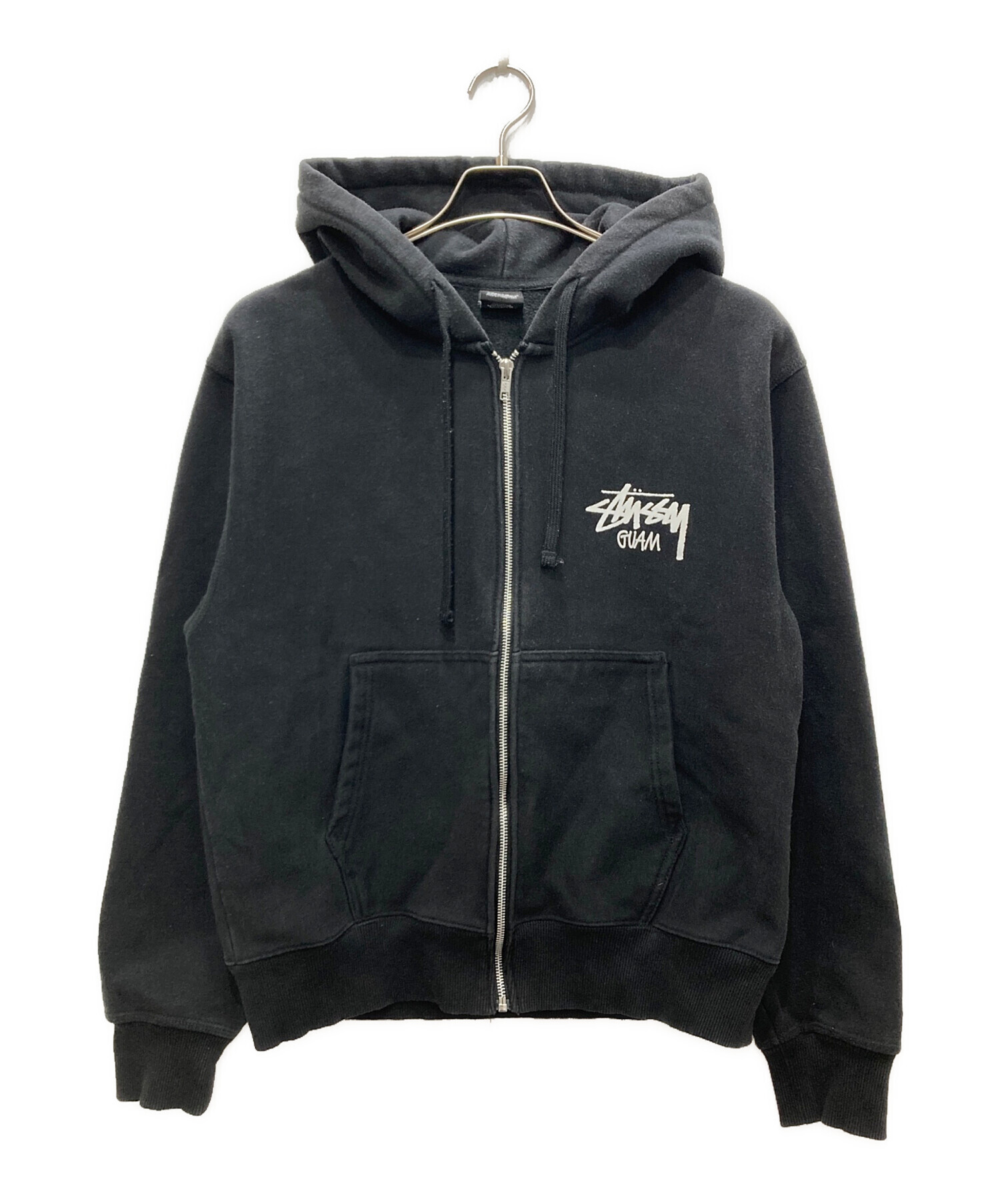 中古・古着通販】stussy (ステューシー) WORLD TOUR ZIP HOOD ブラック 