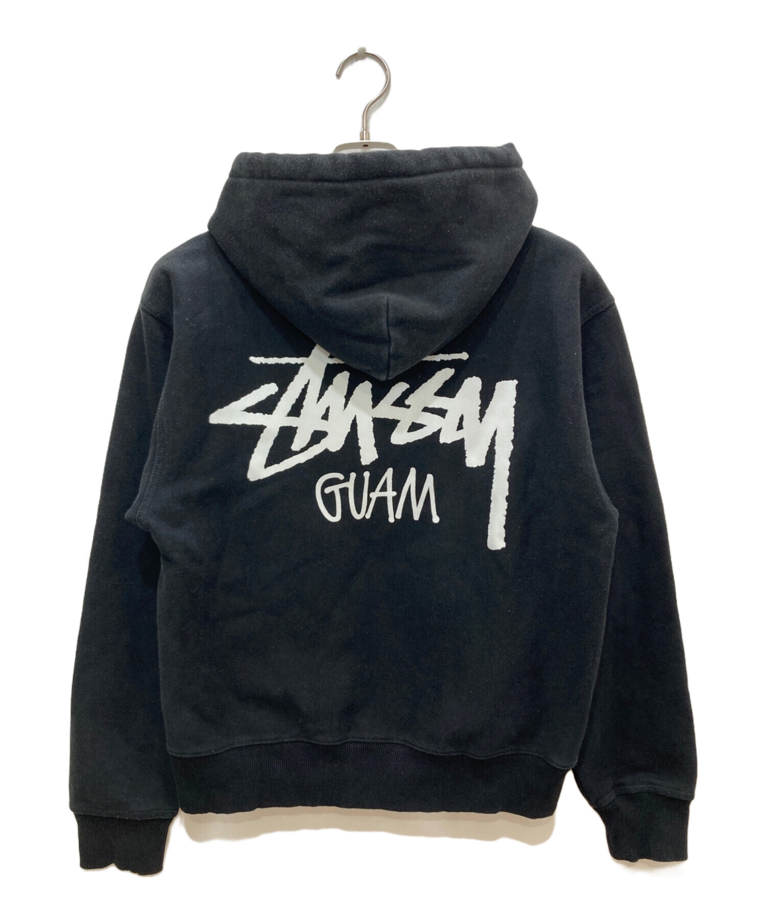 中古・古着通販】stussy (ステューシー) WORLD TOUR ZIP HOOD ブラック 