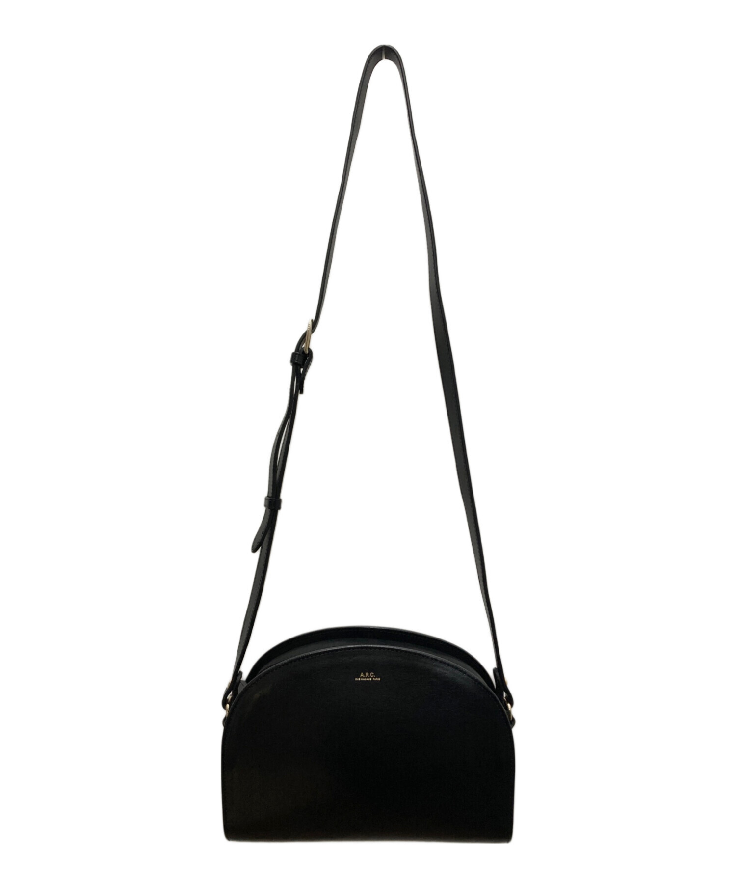 中古・古着通販】A.P.C. (アーペーセー) ハーフムーンレザーショルダー