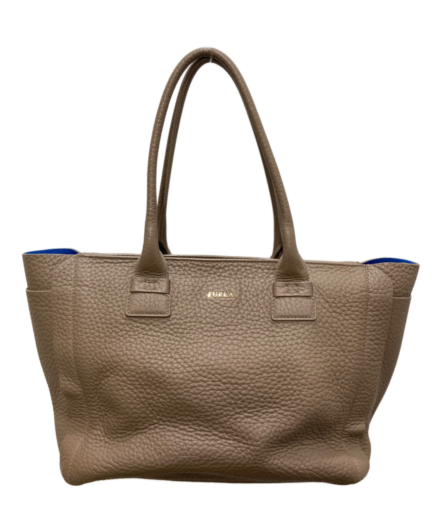 中古・古着通販】FURLA (フルラ) レザートートバッグ ベージュ