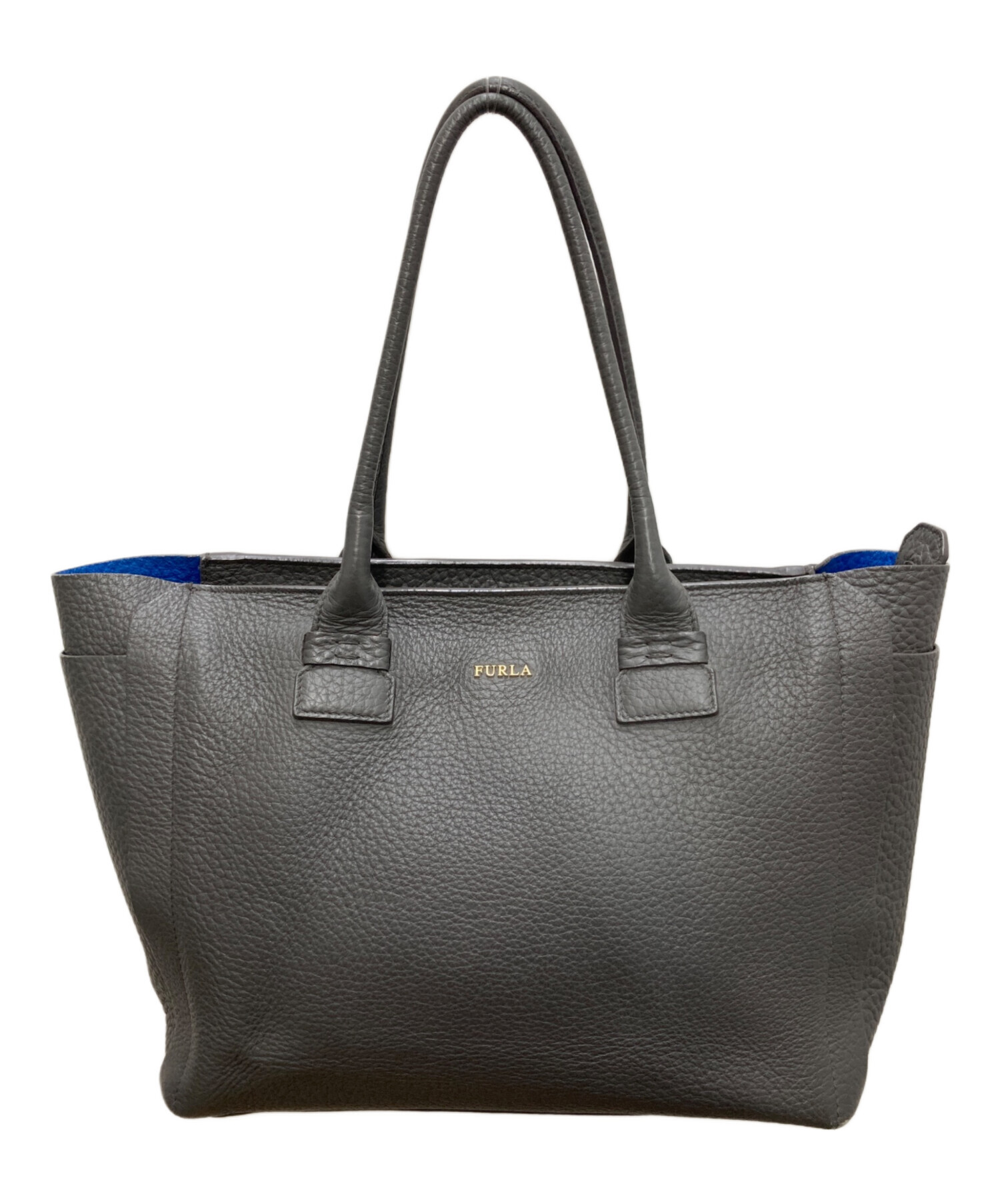 中古・古着通販】FURLA (フルラ) レザートートバッグ グレー｜ブランド