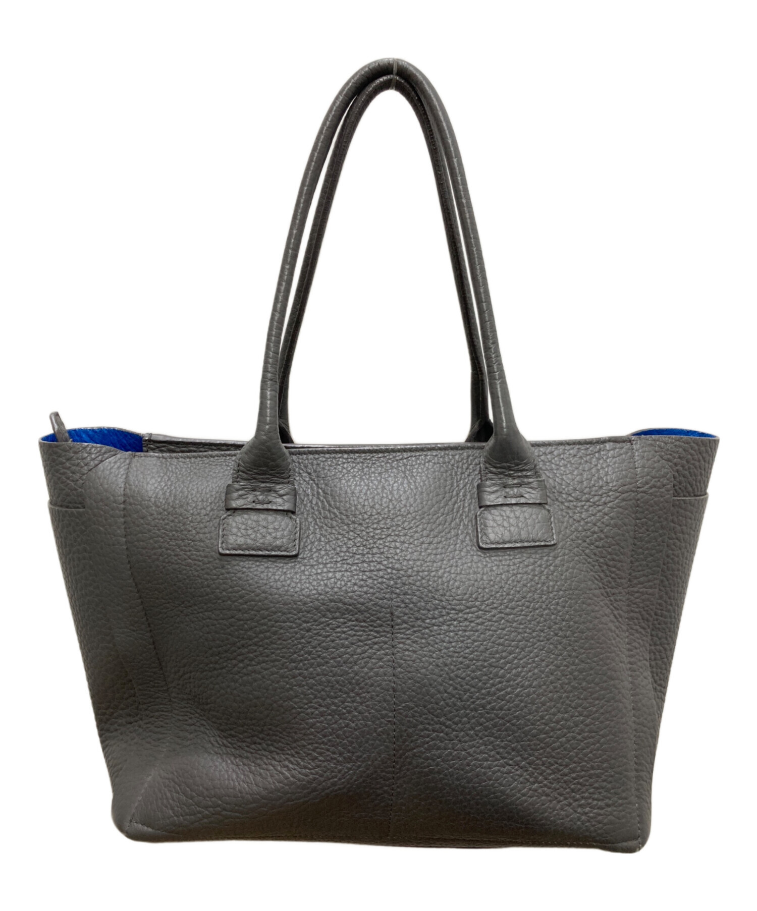 FURLA フルラ グレー レザー トートバッグ 中古・古着通販】FURLA (フルラ) レザートートバッグ グレー｜ブランド