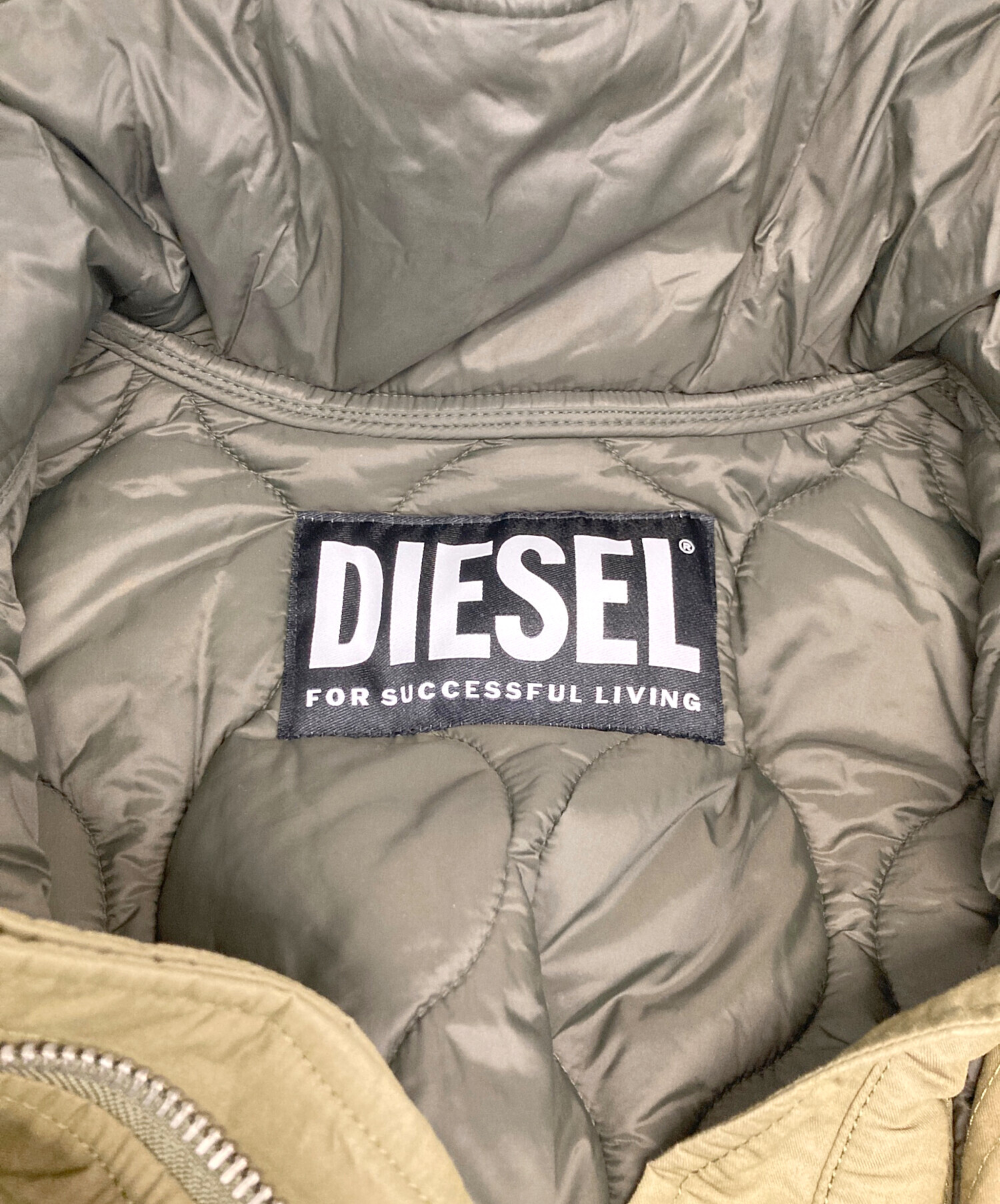 中古・古着通販】DIESEL (ディーゼル) 3WAYミリタリーコート グリーン 