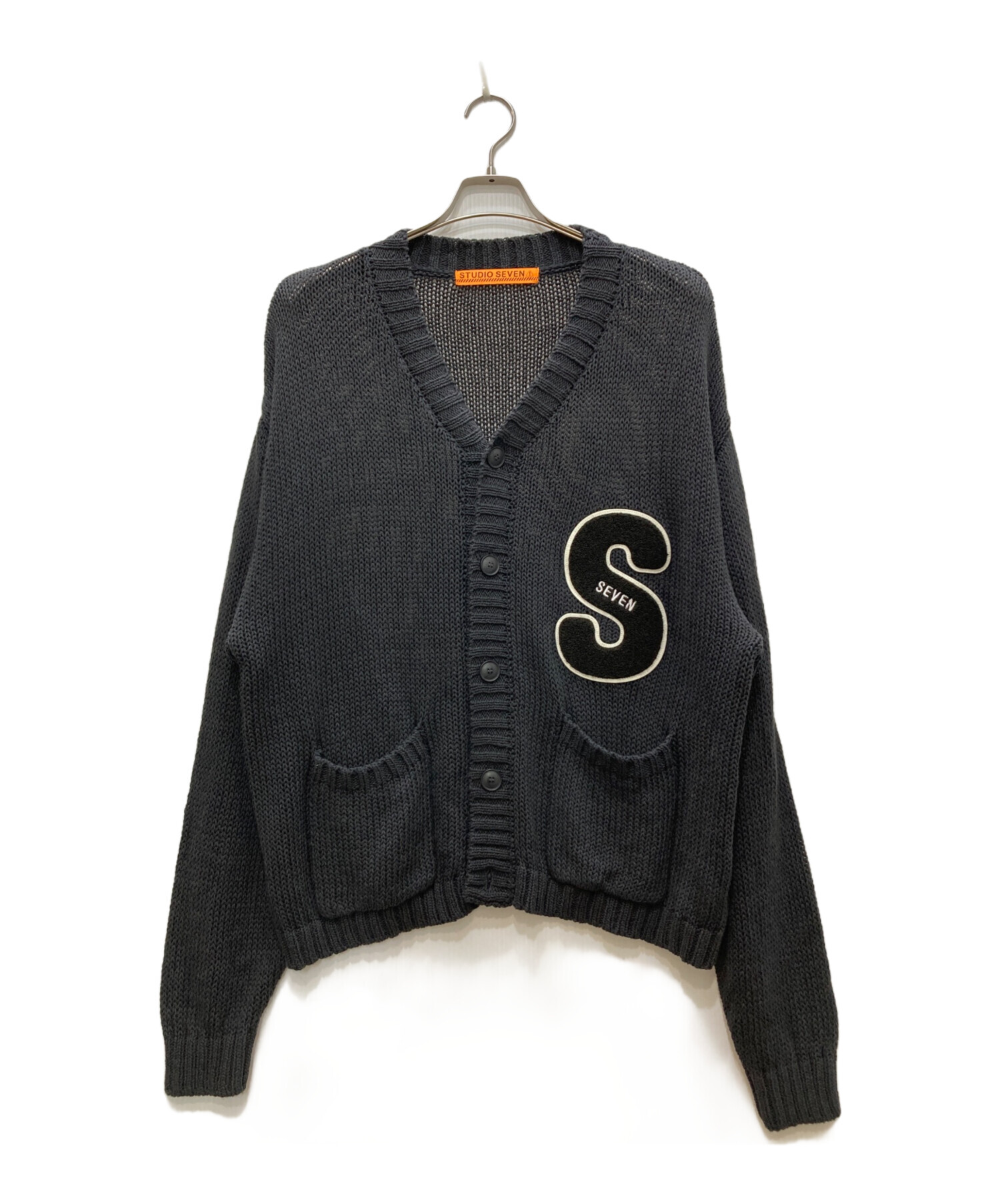 トップス Stitch Docking KnitCardigan STUDIO SEVEN Stitch Docking Knit Cardigan 【STUDIOSEVEN/スタジオセブン