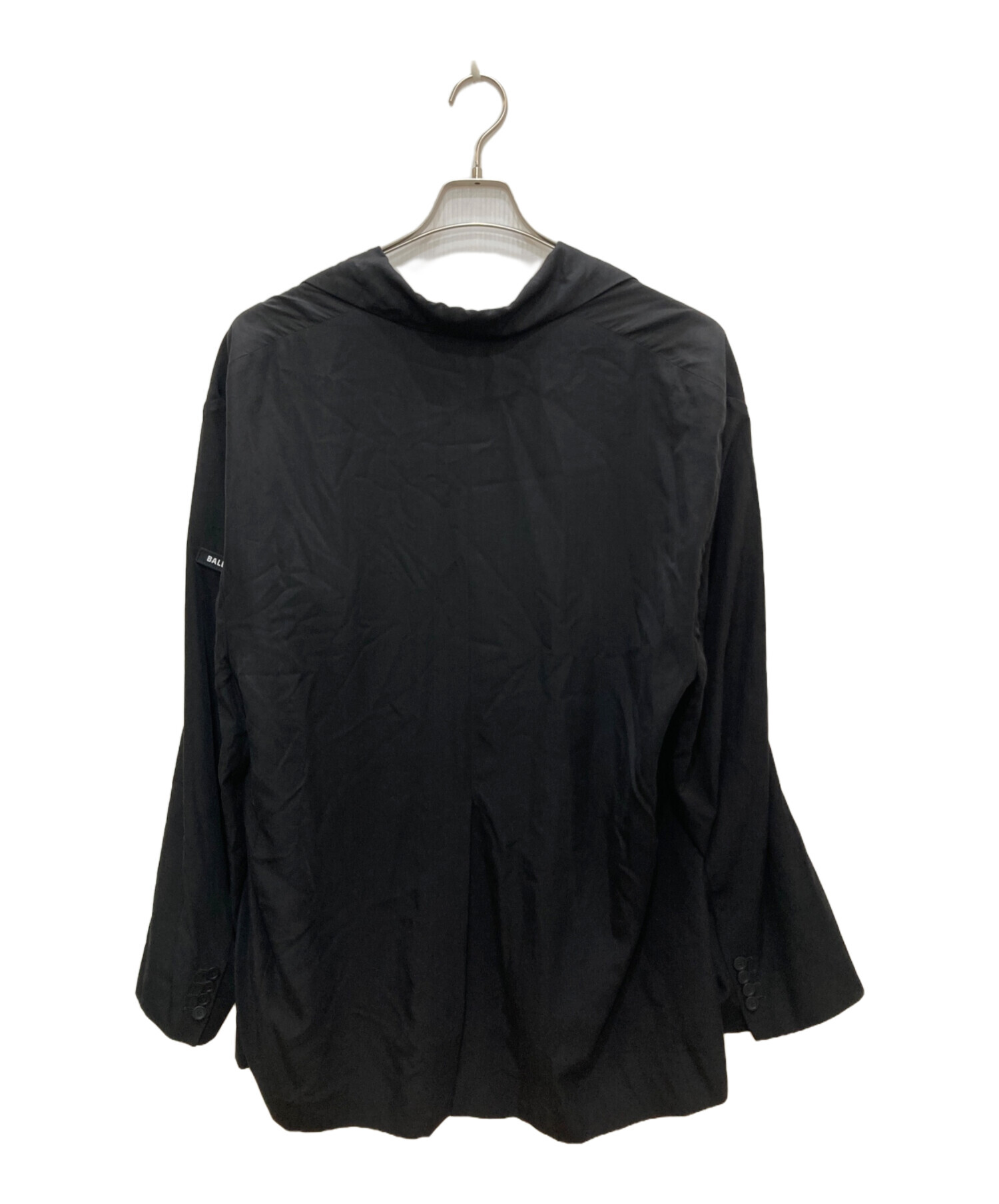 BALENCIAGA リヨセル　オーバーサイズ ブレザー 2 ブラック 中古・古着通販】BALENCIAGA (バレンシアガ) Jersey Oversize Blazer
