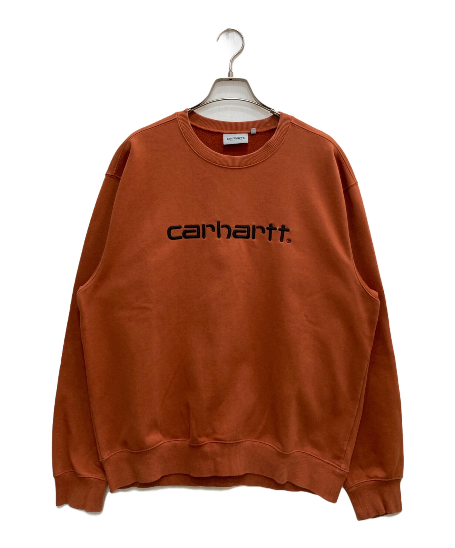 中古・古着通販】CarHartt (カーハート) ロゴスウェット ブラウン