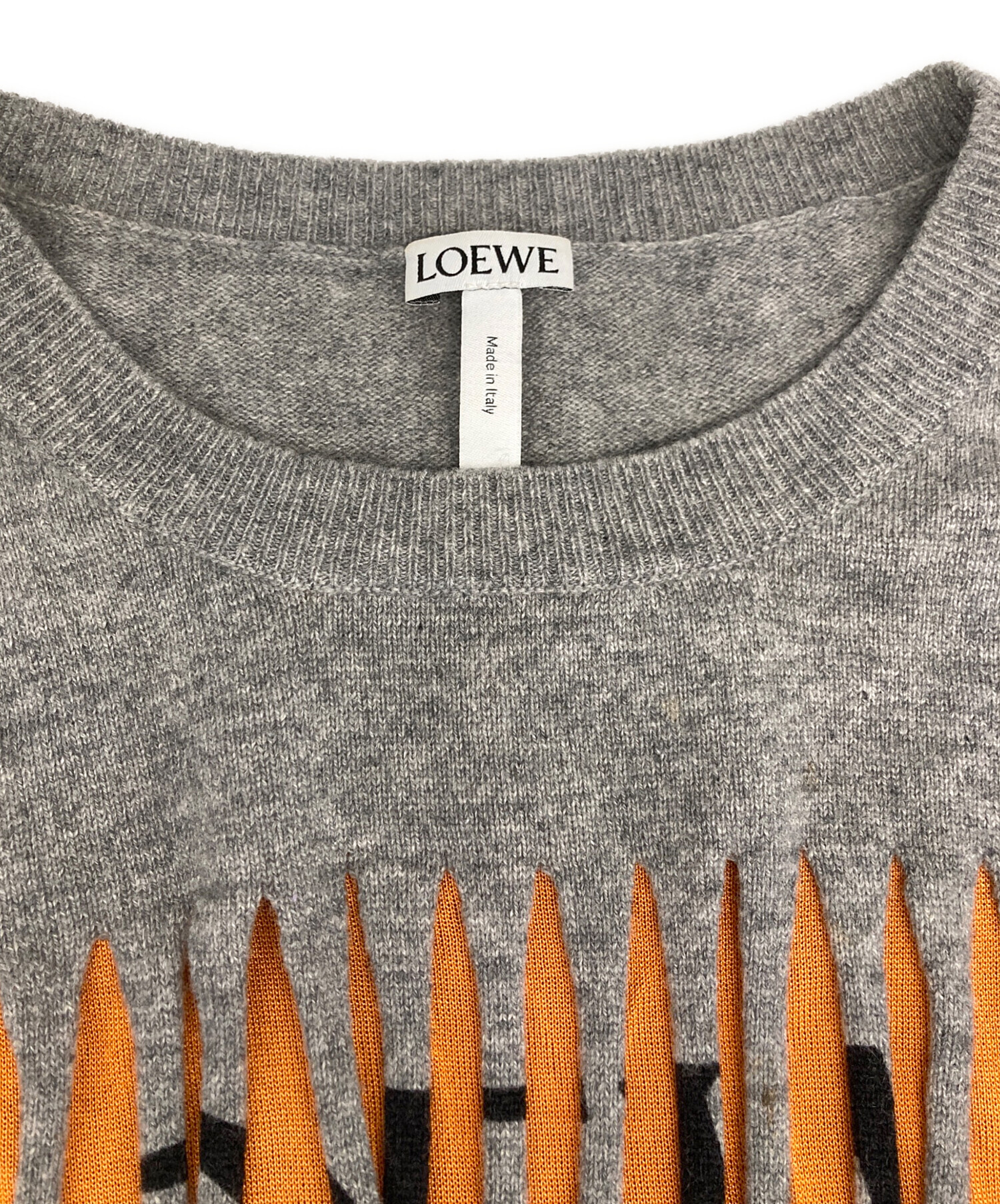 中古・古着通販】LOEWE (ロエベ) ロゴメッシュデザイン カシミヤニット 