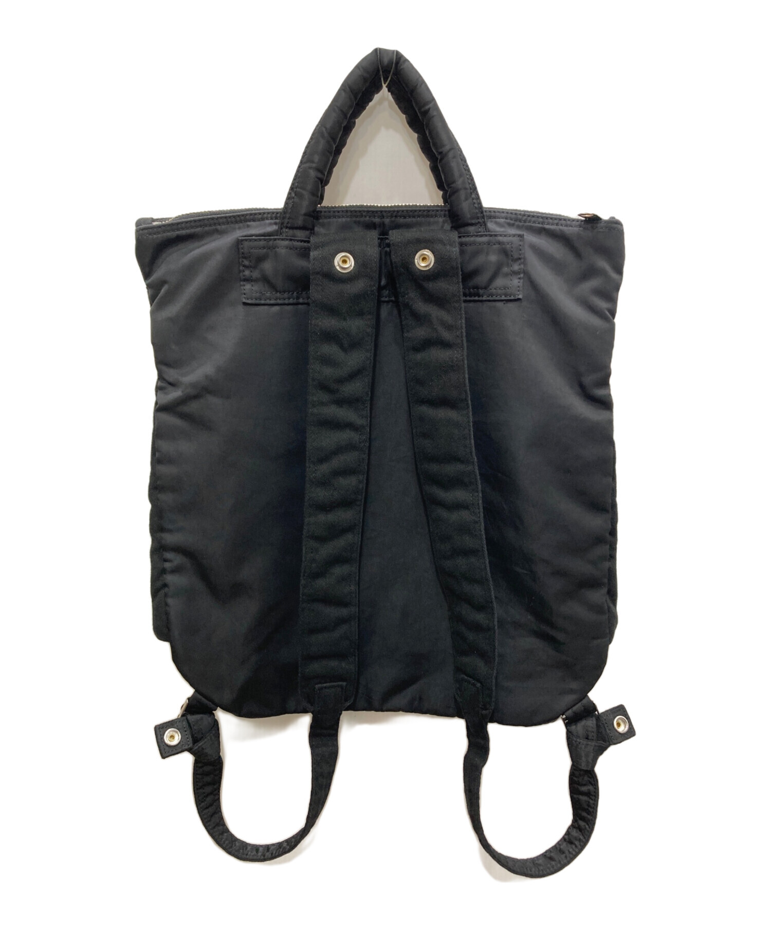 ポーター ヘルメットバッグ 2WAY シルバーグレー中古送料無料 PORTER