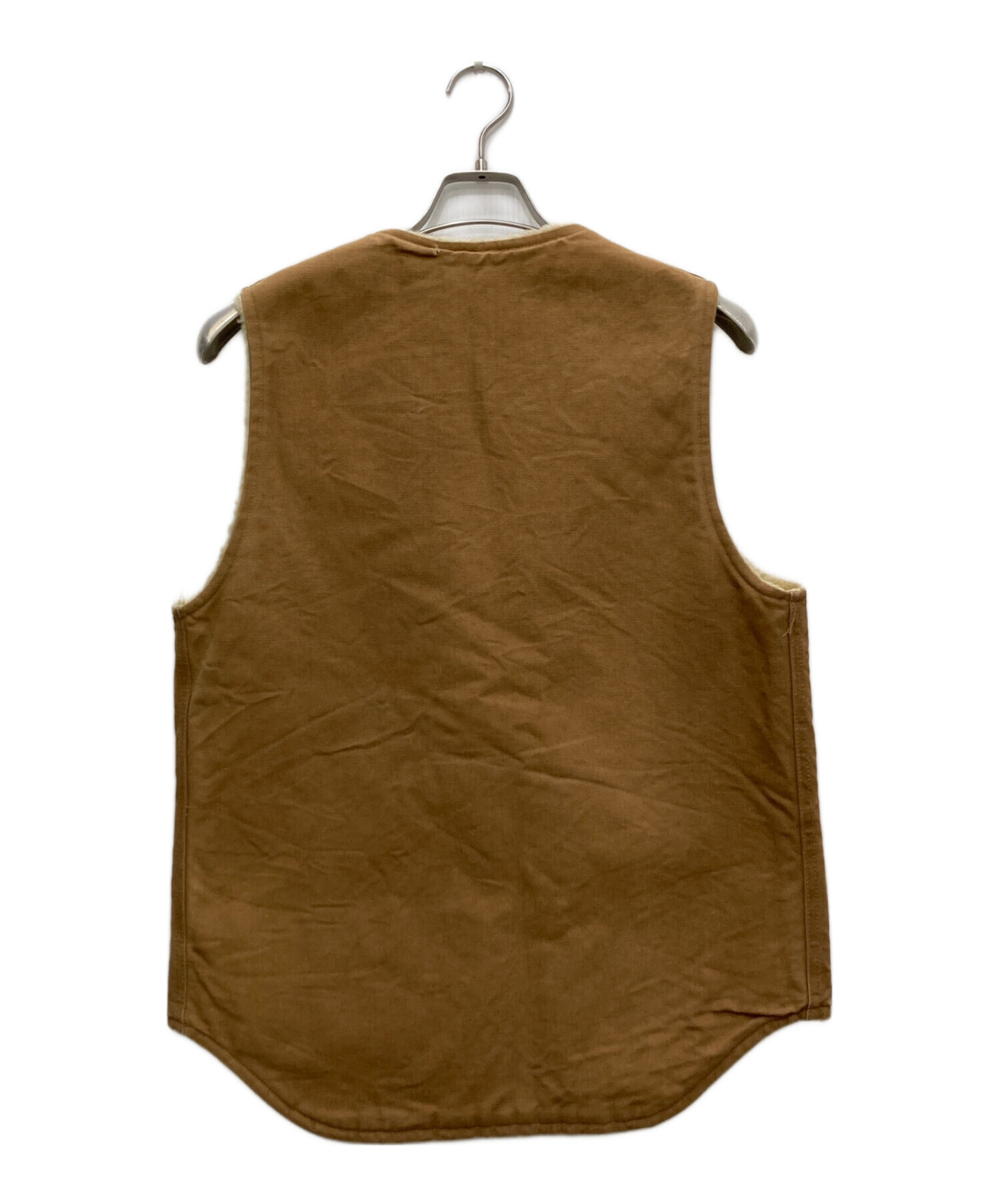 CARHARTT ダックベスト ベージュ フェード カーハート 古着 90s カーハート USA製 ヴィンテージ ダックベスト ベージュ フェード