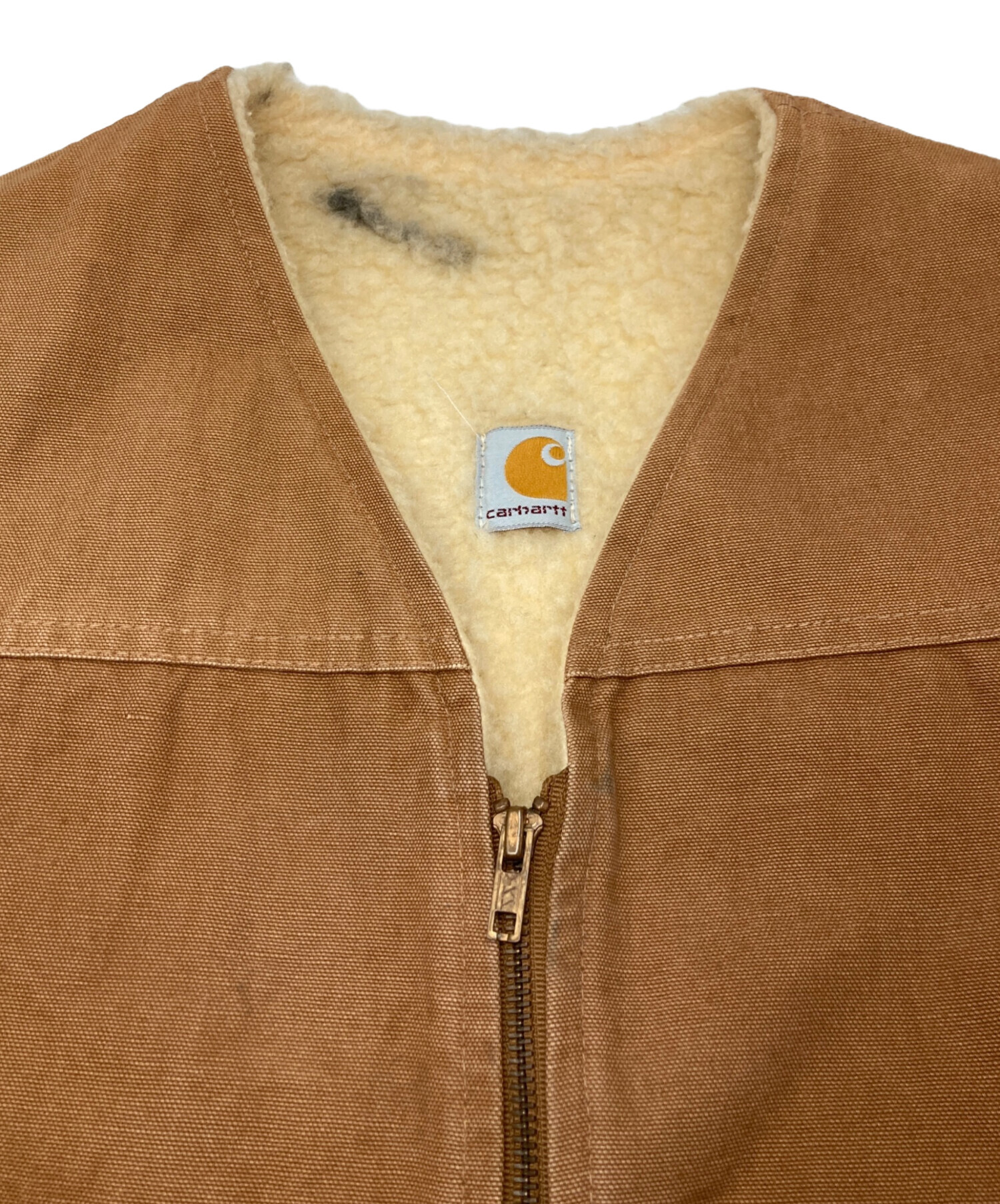 中古・古着通販】CarHartt (カーハート) ダックベスト ベージュ サイズ