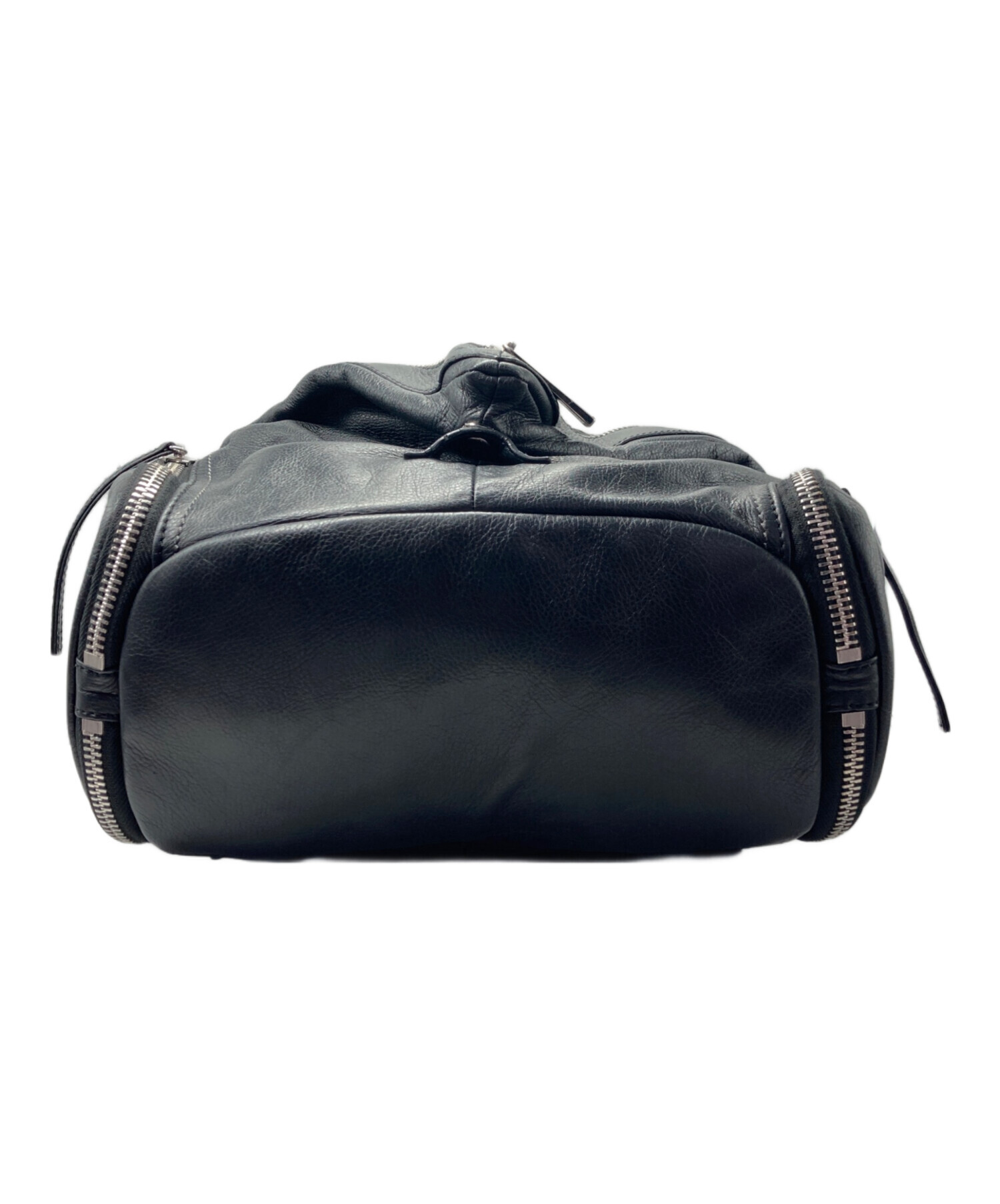 中古・古着通販】DIESEL (ディーゼル) レザーリュック ブラック