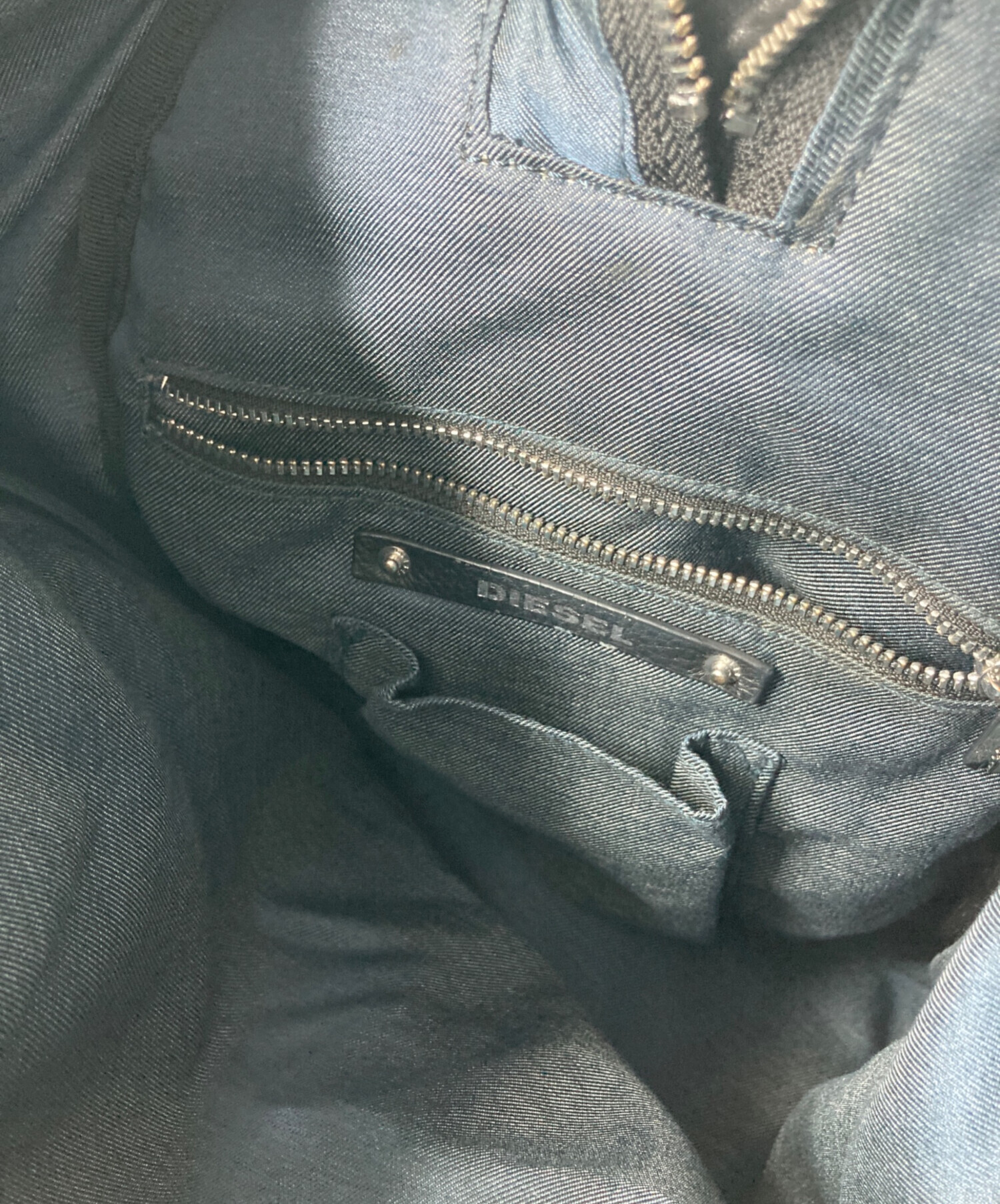 中古・古着通販】DIESEL (ディーゼル) レザーリュック ブラック