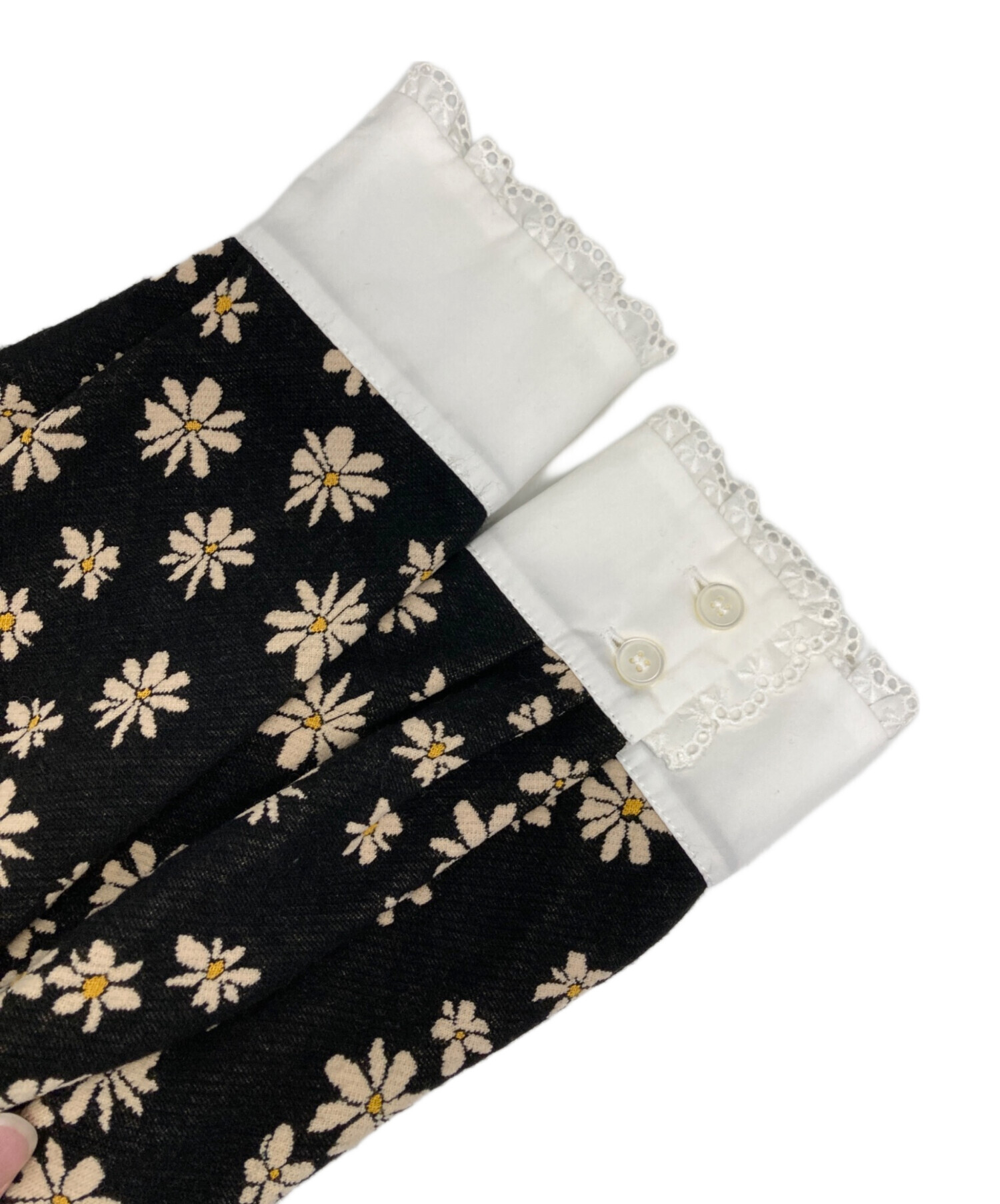 中古・古着通販】MIU MIU (ミュウミュウ) ビッグカラー デイジー柄