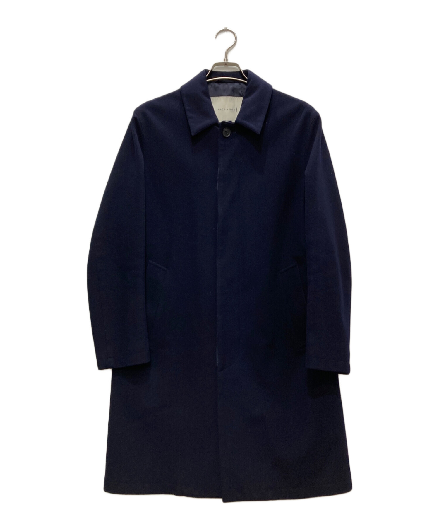 MACKINTOSH ステンカラー ウールコート サイズ40 英国製 ネイビー 中古・古着通販】MACKINTOSH (マッキントッシュ) ウールコート