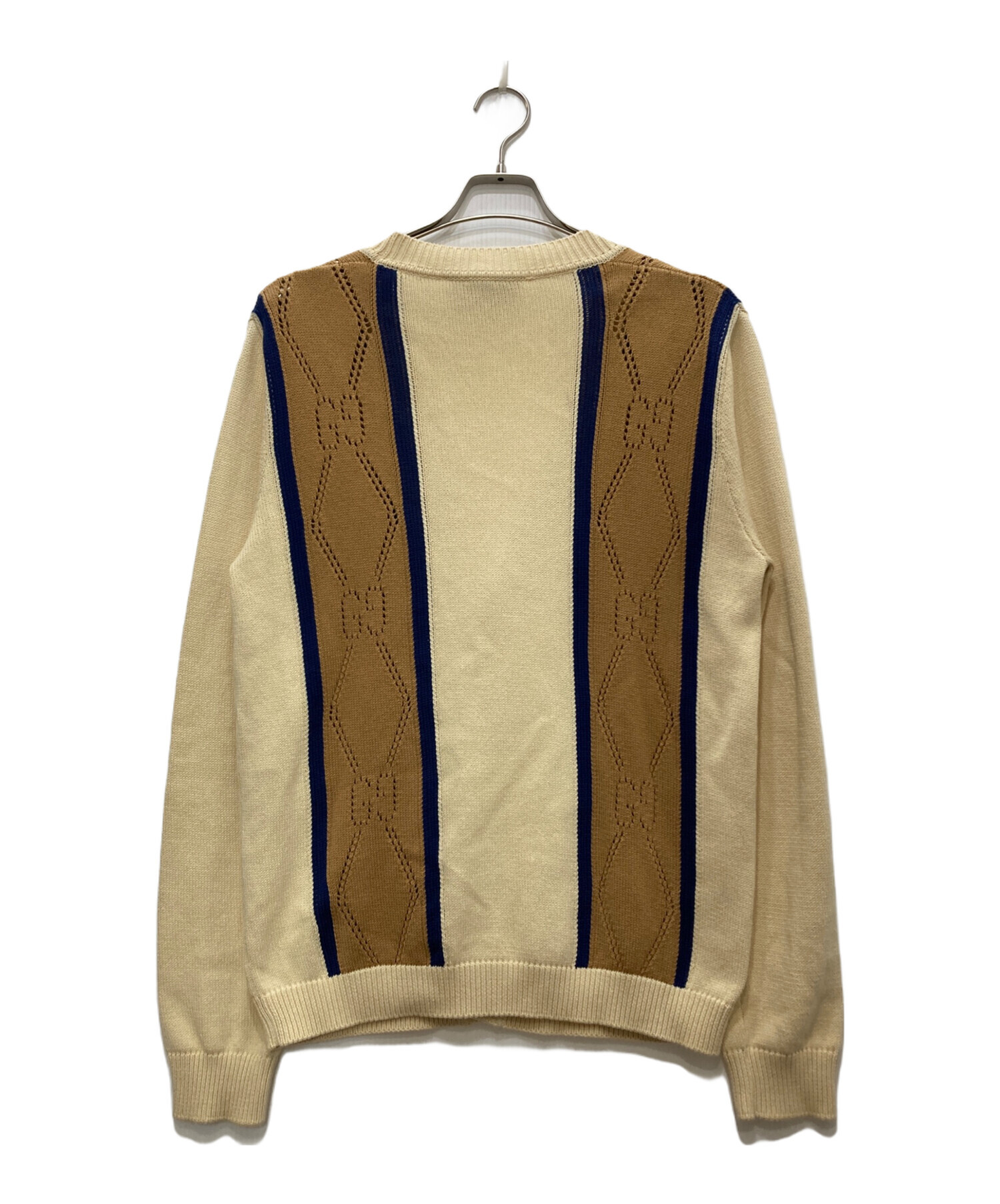 中古・古着通販】GUCCI (グッチ) コットンカーディガン ベージュ