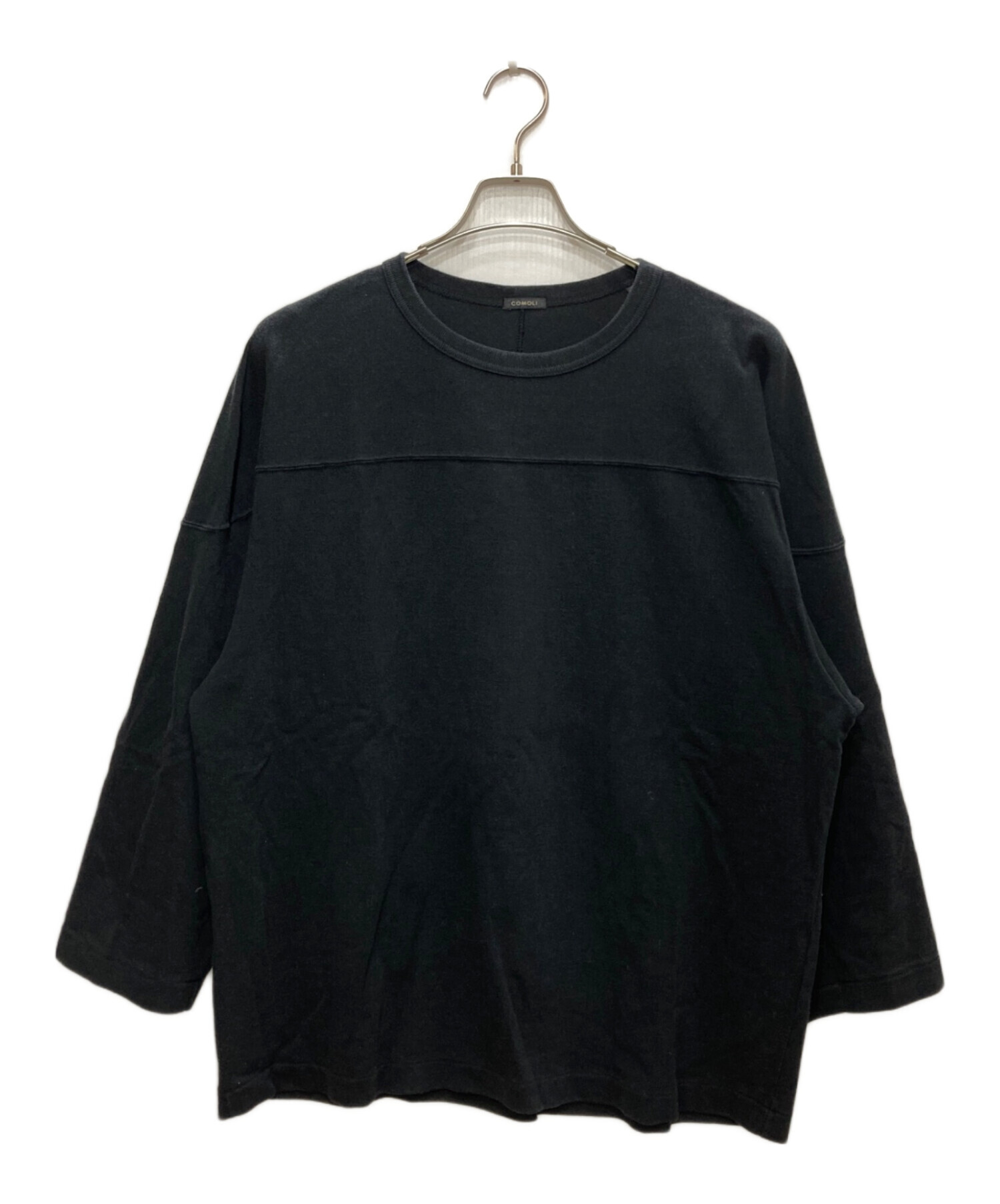 中古・古着通販】COMOLI (コモリ) フットボールTシャツ ブラック