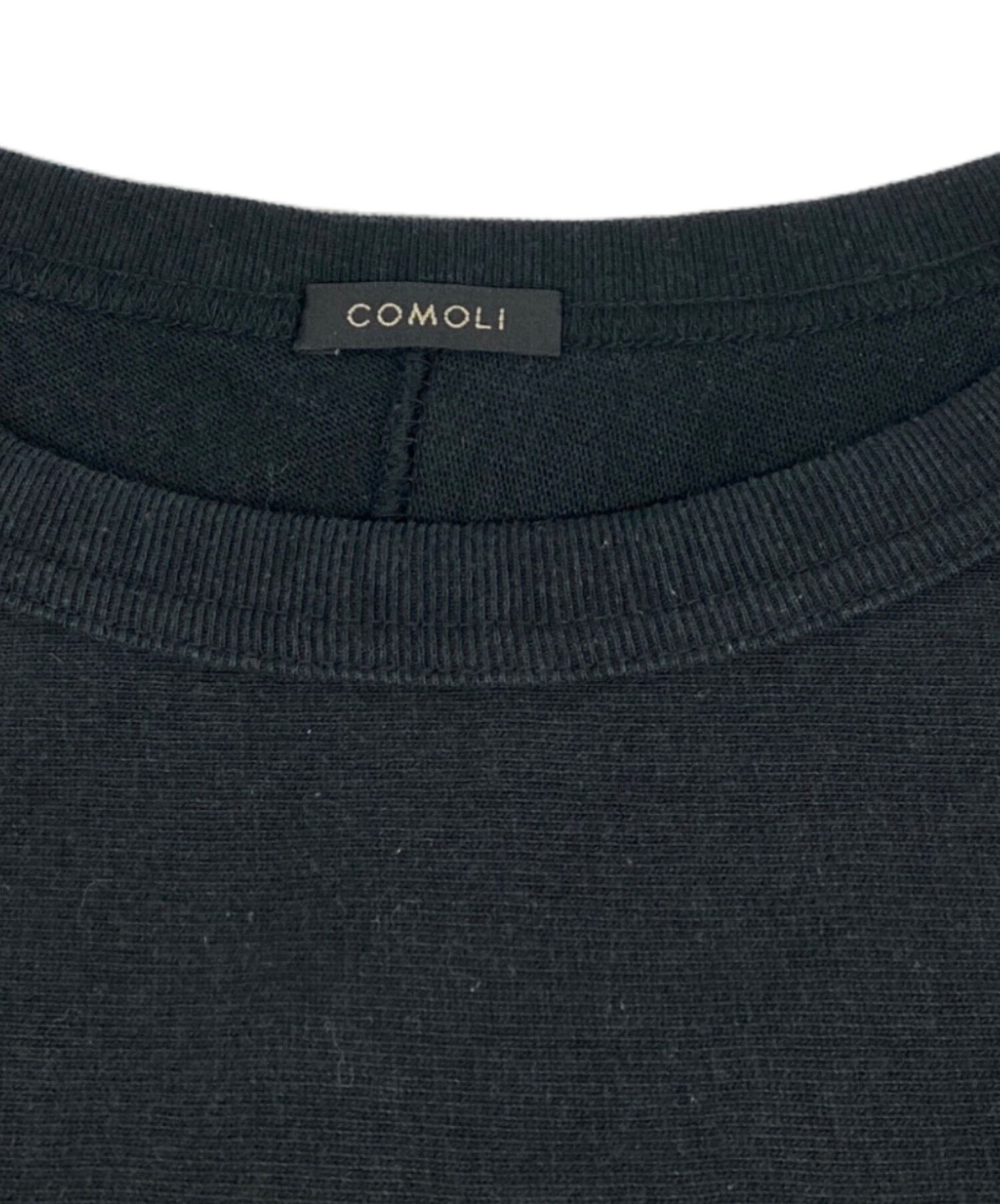 中古・古着通販】COMOLI (コモリ) フットボールTシャツ ブラック