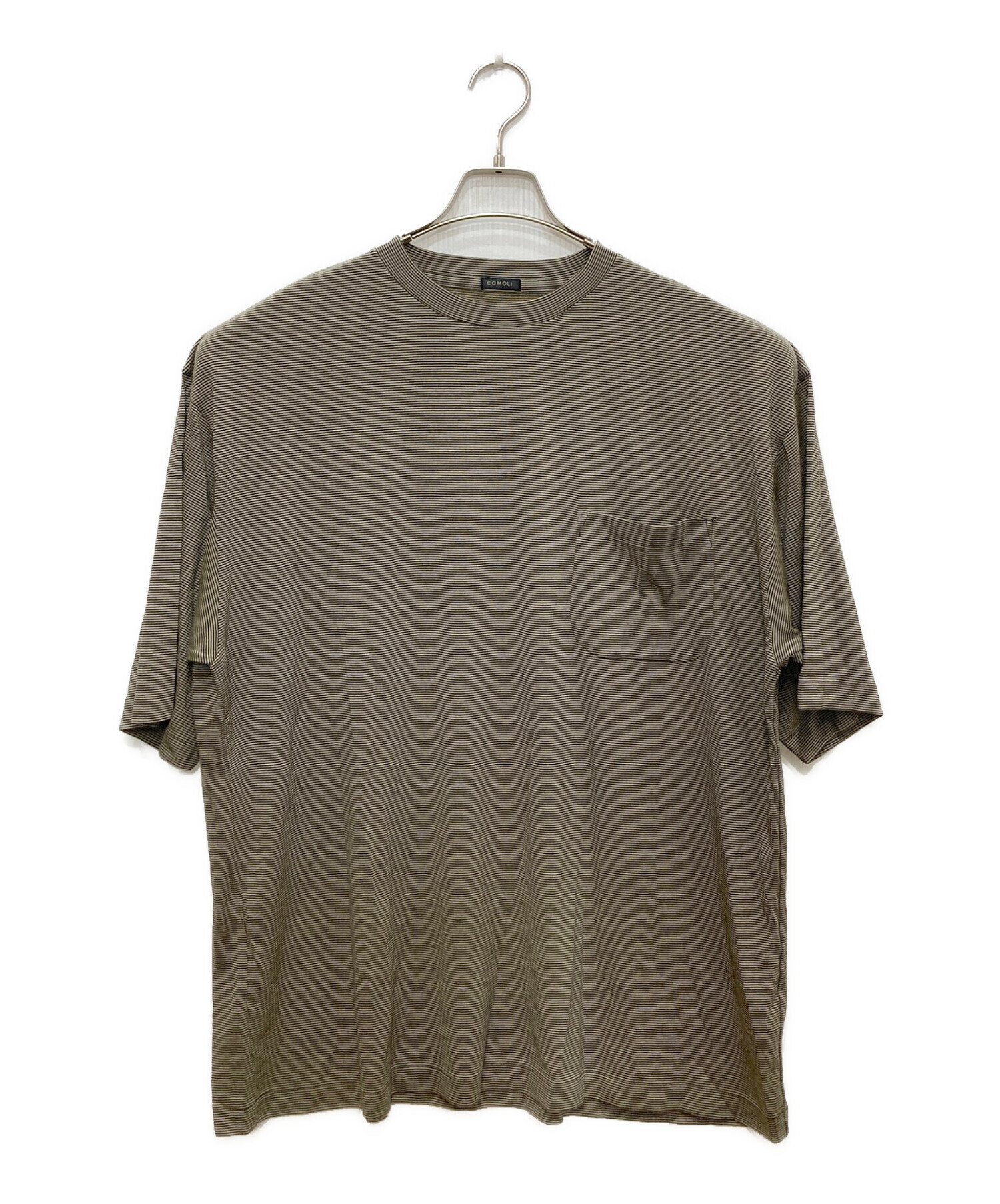 コモリ　ウール天竺Tシャツ　COMOLI サイズ4 中古・古着通販】COMOLI (コモリ) ウール天竺 Tシャツ ベージュ サイズ