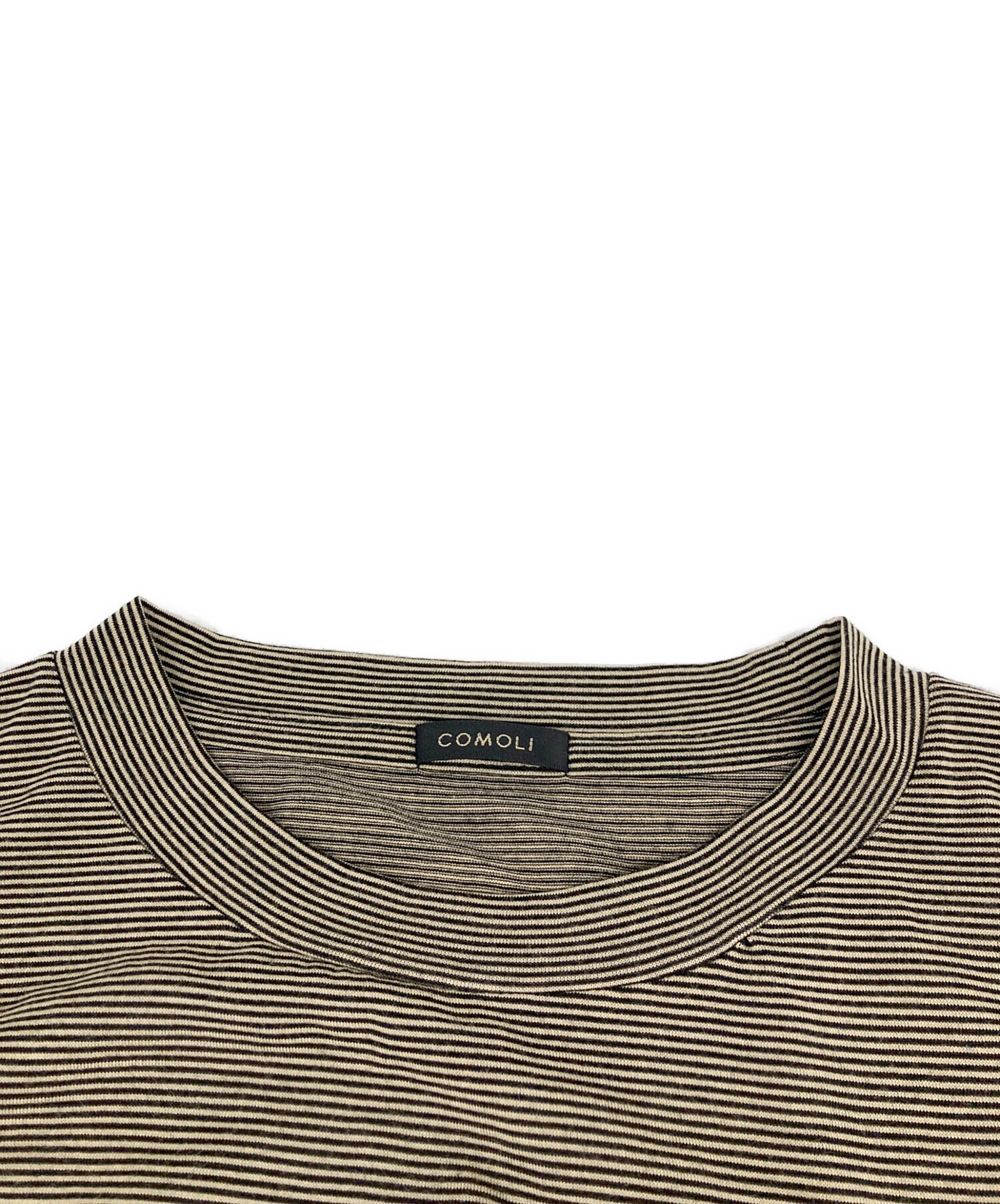 中古・古着通販】COMOLI (コモリ) ウール天竺 Tシャツ ベージュ サイズ