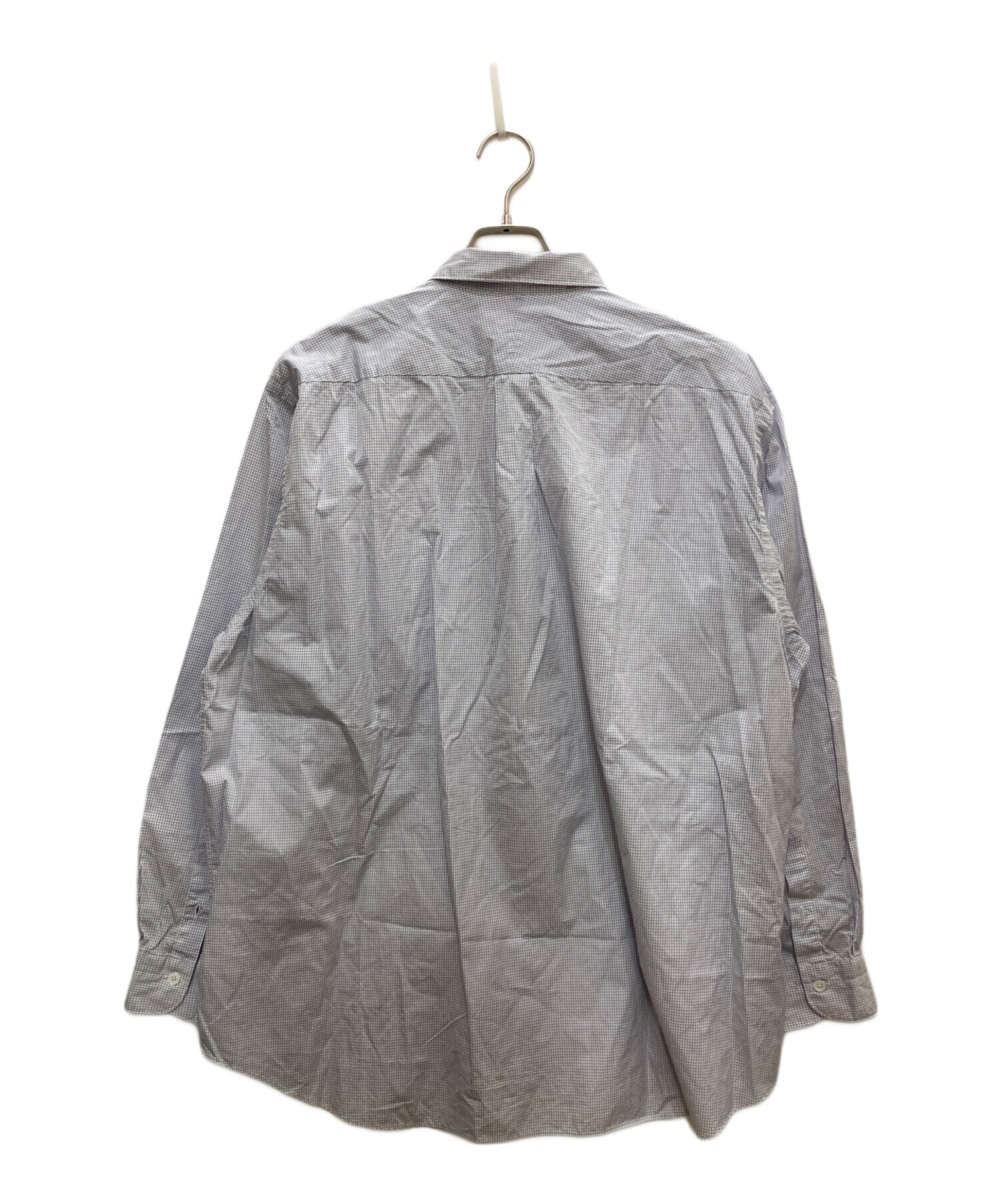 中古・古着通販】COMOLI (コモリ) ポプリンシャツ ブルー サイズ:4