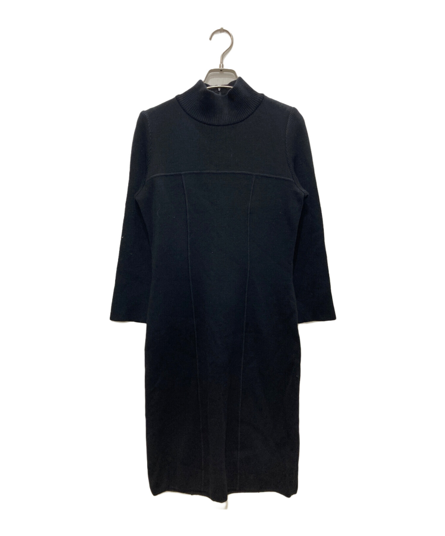 中古・古着通販】FOXEY (フォクシー) ニットワンピース ブラック