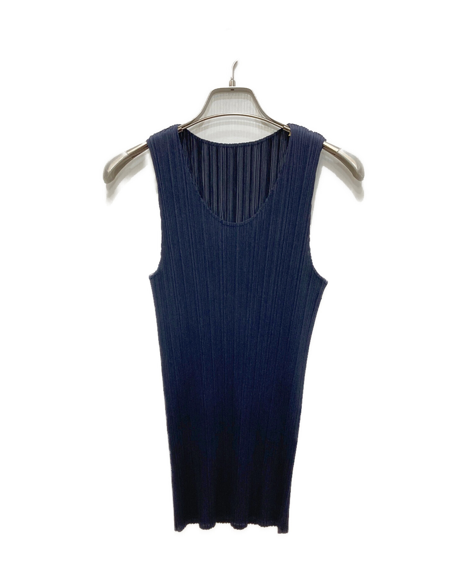 ノントーキョー PLEATS FRILL NO SLEEVE BLUE 中古・古着通販】PLEATS PLEASE (プリーツプリーズ) ノースリーブ