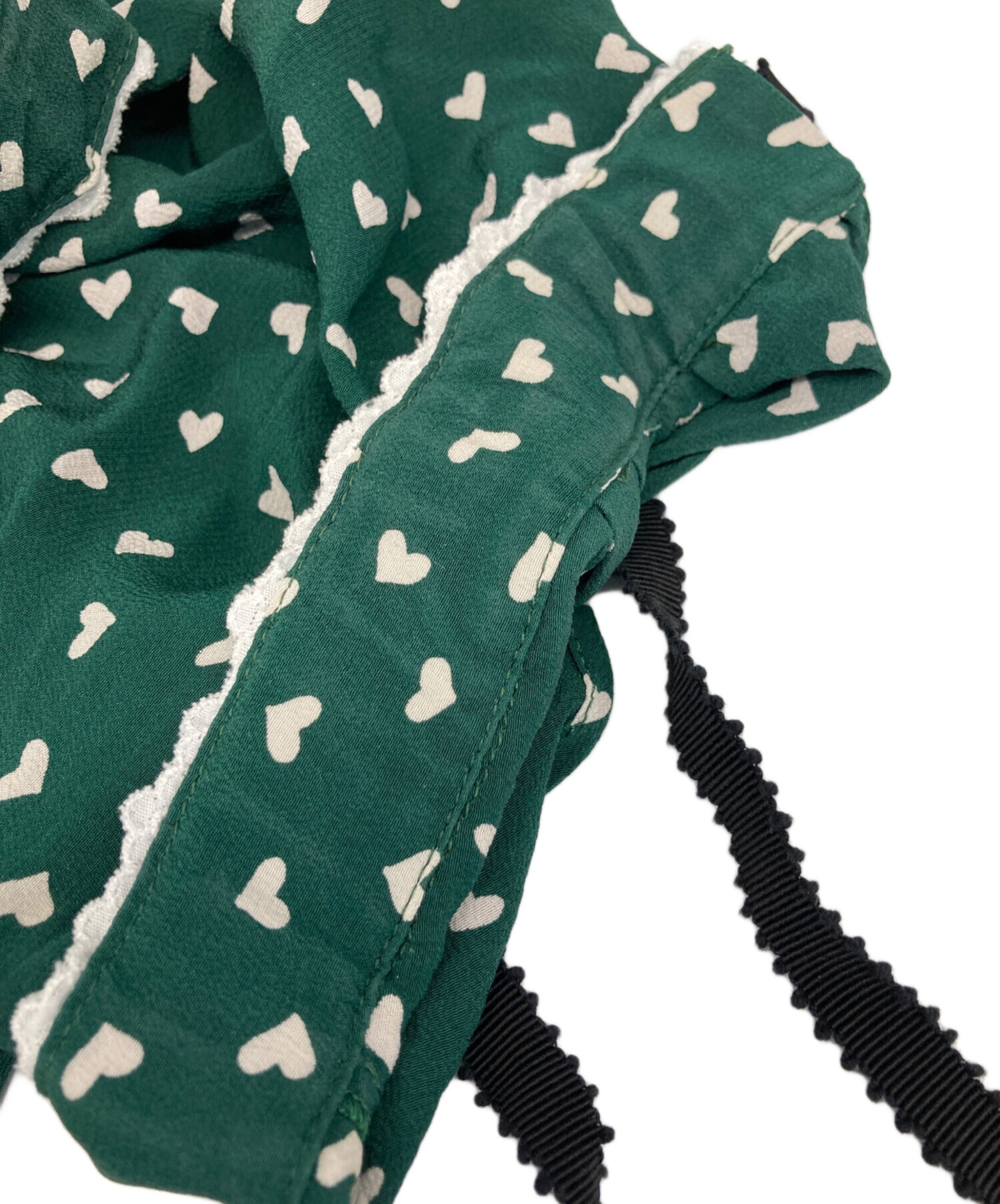 中古・古着通販】MIU MIU (ミュウミュウ) 総柄ワンピース グリーン