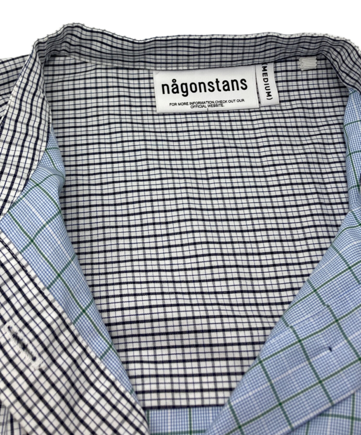 中古・古着通販】nagonstans (ナゴンスタンス) handy check shirt 