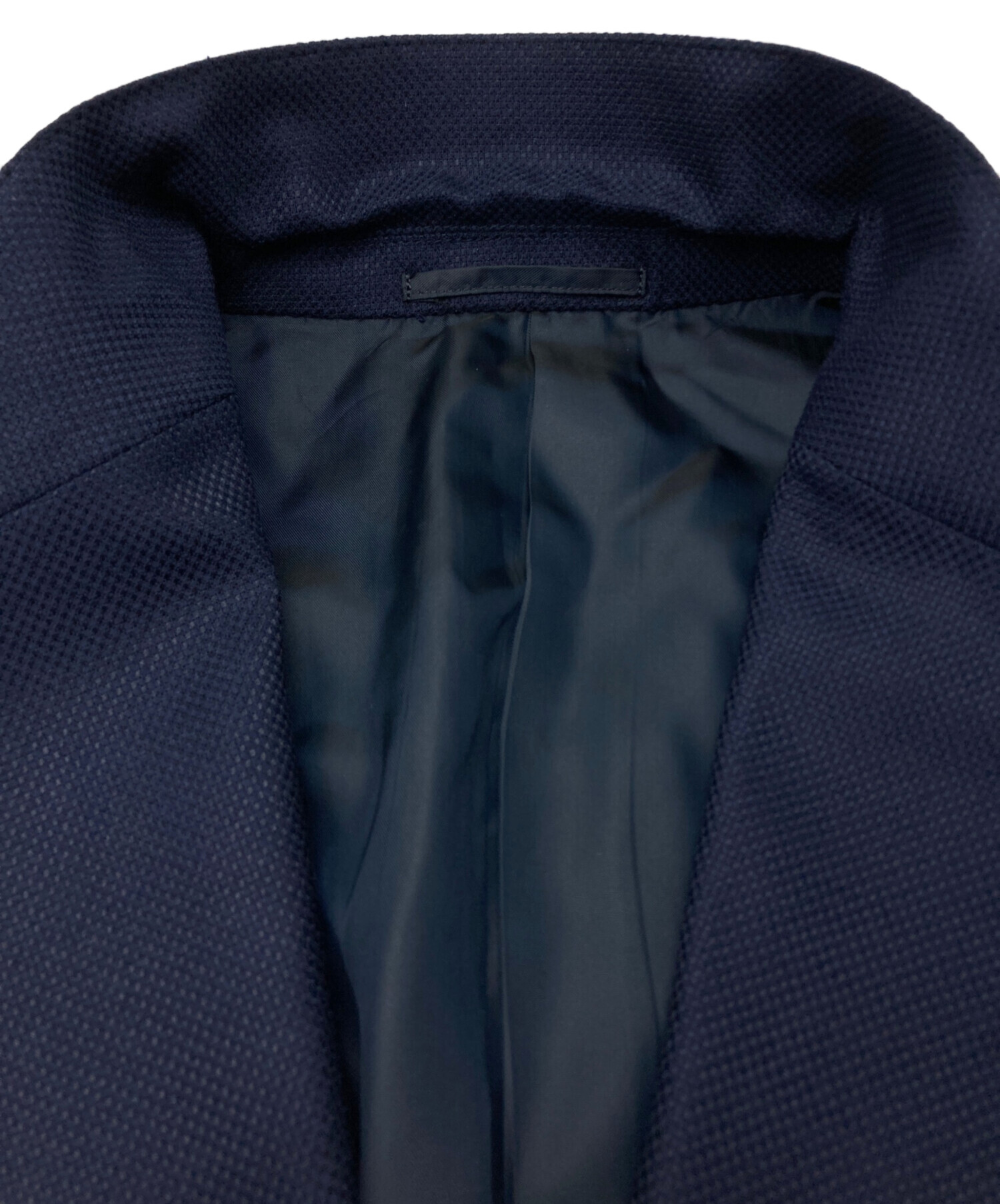 極美品ユナイテッドアローズ ホップサック 紺ブレザー Lテーラードジャケット 極美品ユナイテッドアローズ ホップサック 紺ブレザー Lテーラード