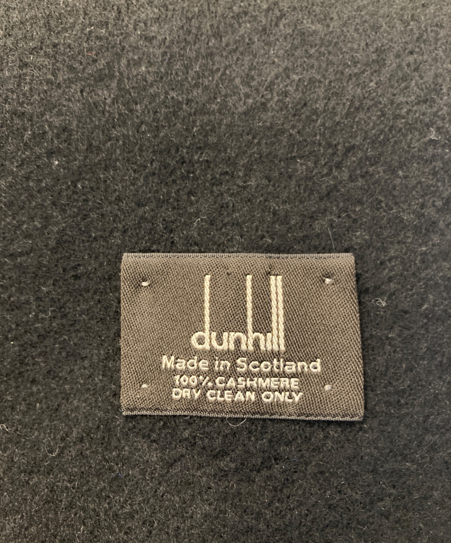 中古・古着通販】dunhill (ダンヒル) カシミヤ100％ストール ブラック